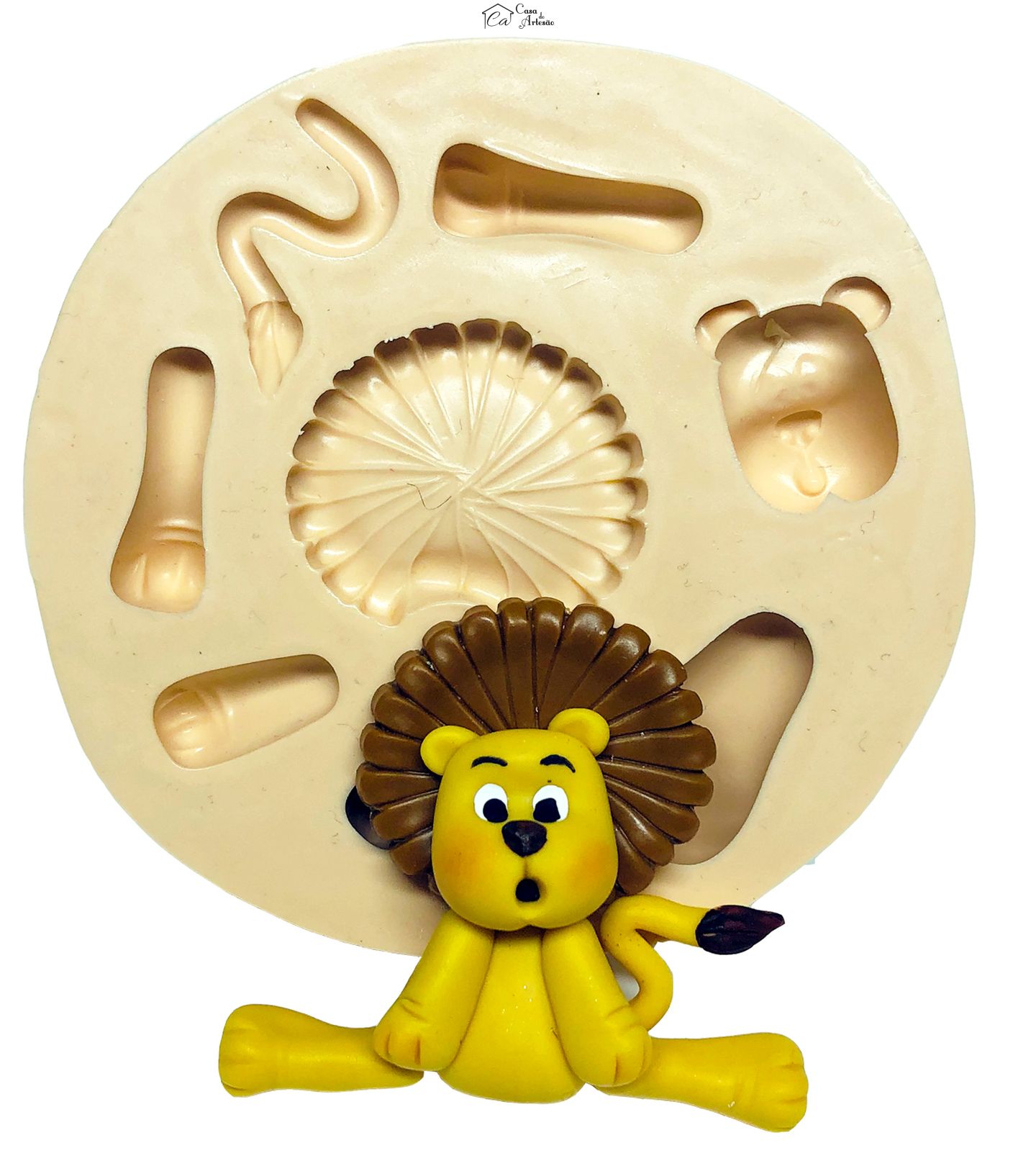 Molde de silicone - Leão - P434