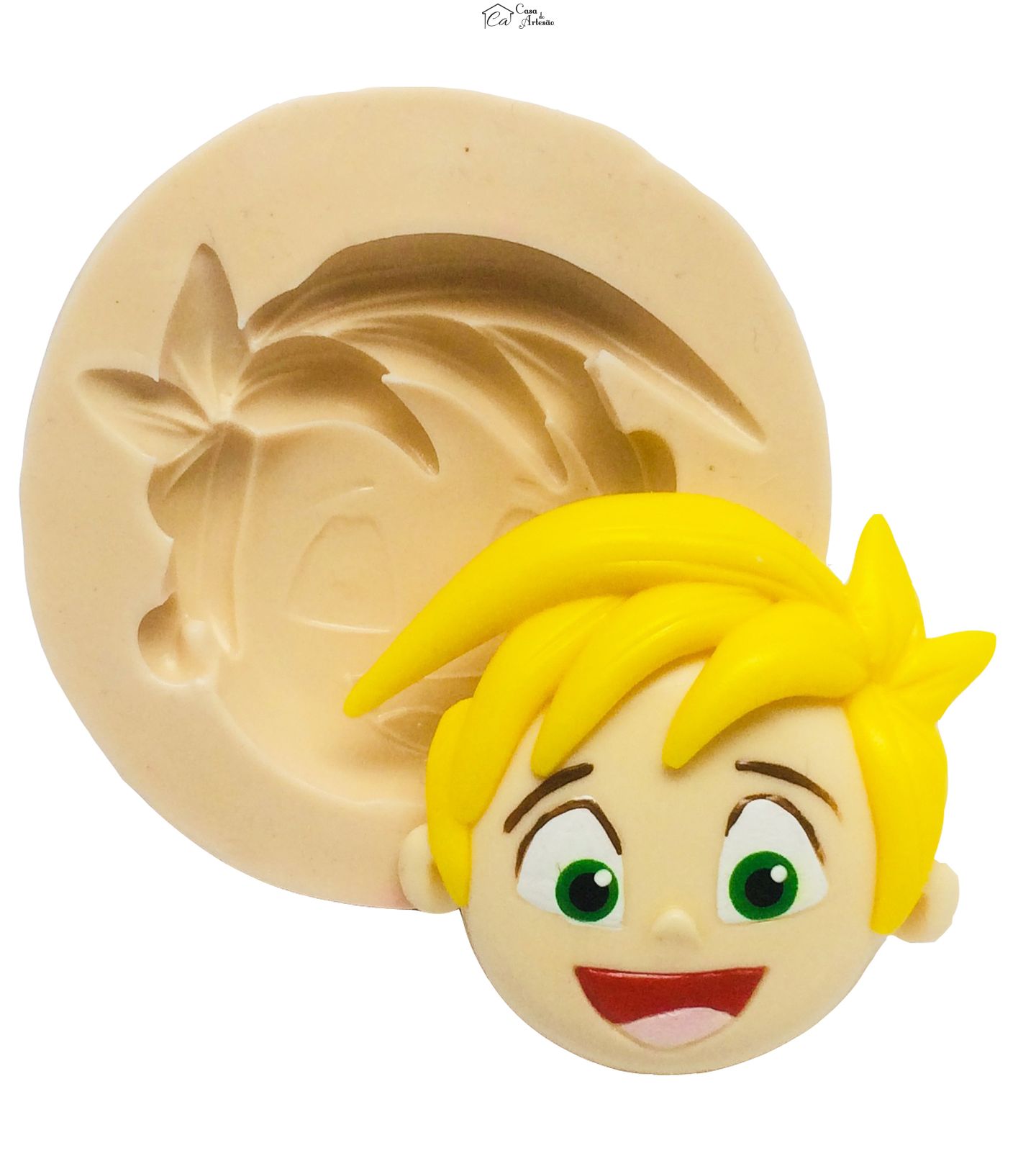 Molde de silicone - Miss Moon - Rosto Baby Joe - Medio - P352