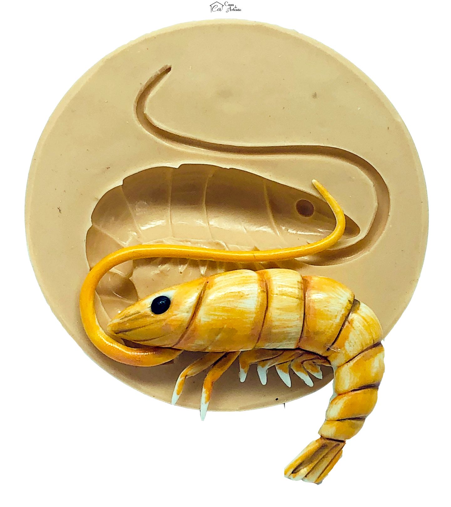 Molde de silicone - Mar - Camarao - Medio - P796