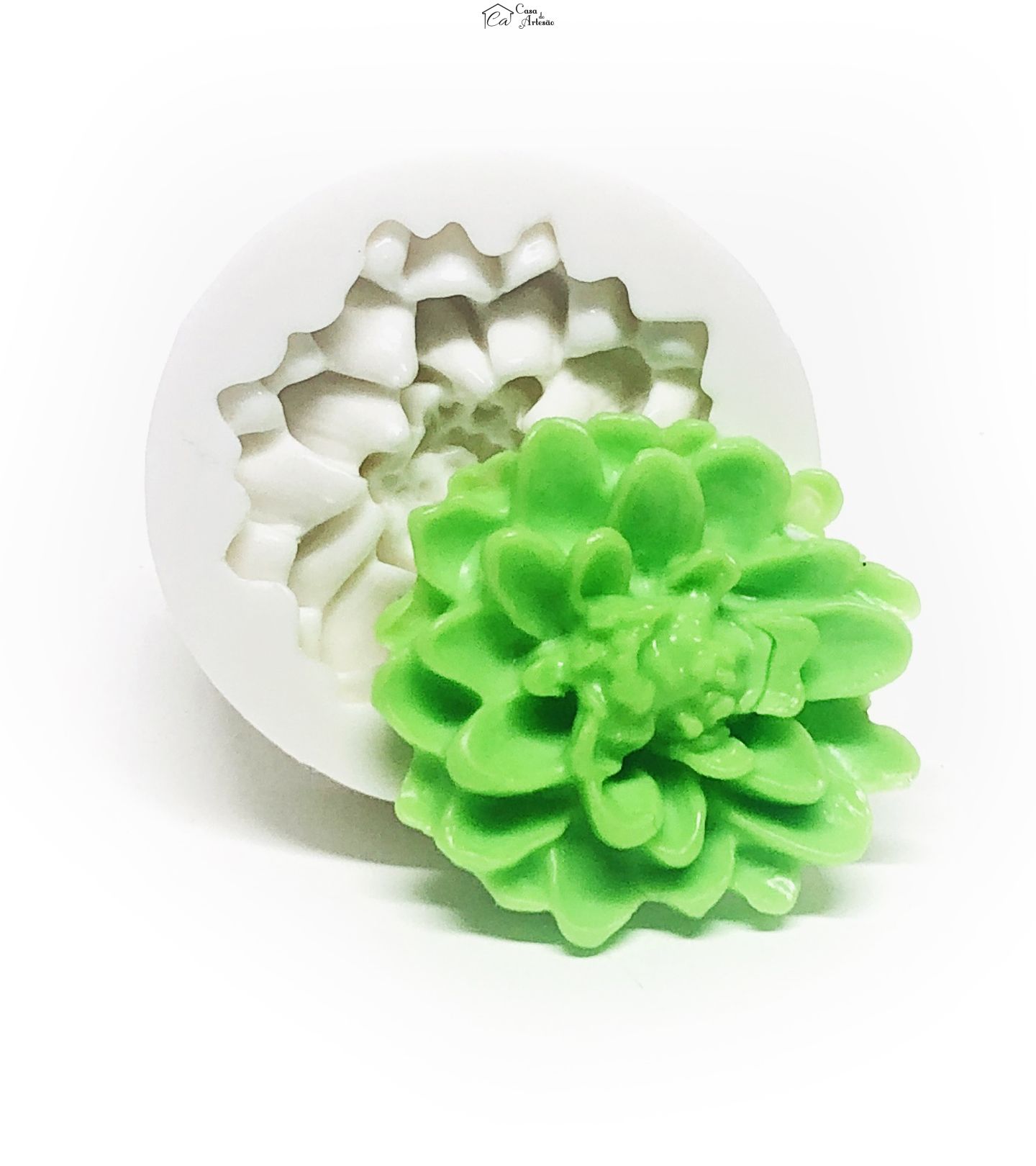 Molde de silicone - Flor - Suculenta - Media - P1101