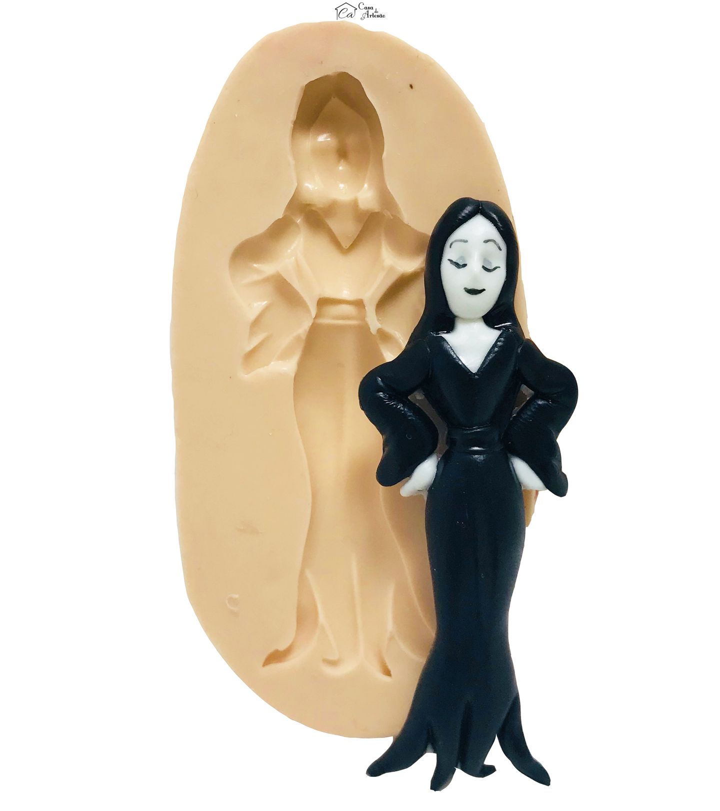 Molde de silicone - Familia Addams - Morticia - Grande - P410