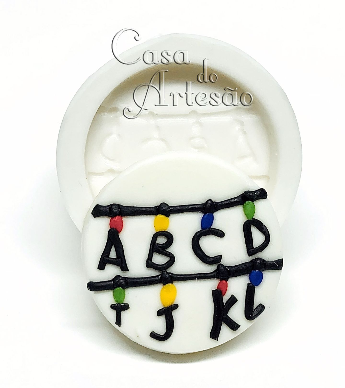 Molde de silicone - Stranger Things - Luzes - Pequena - P904