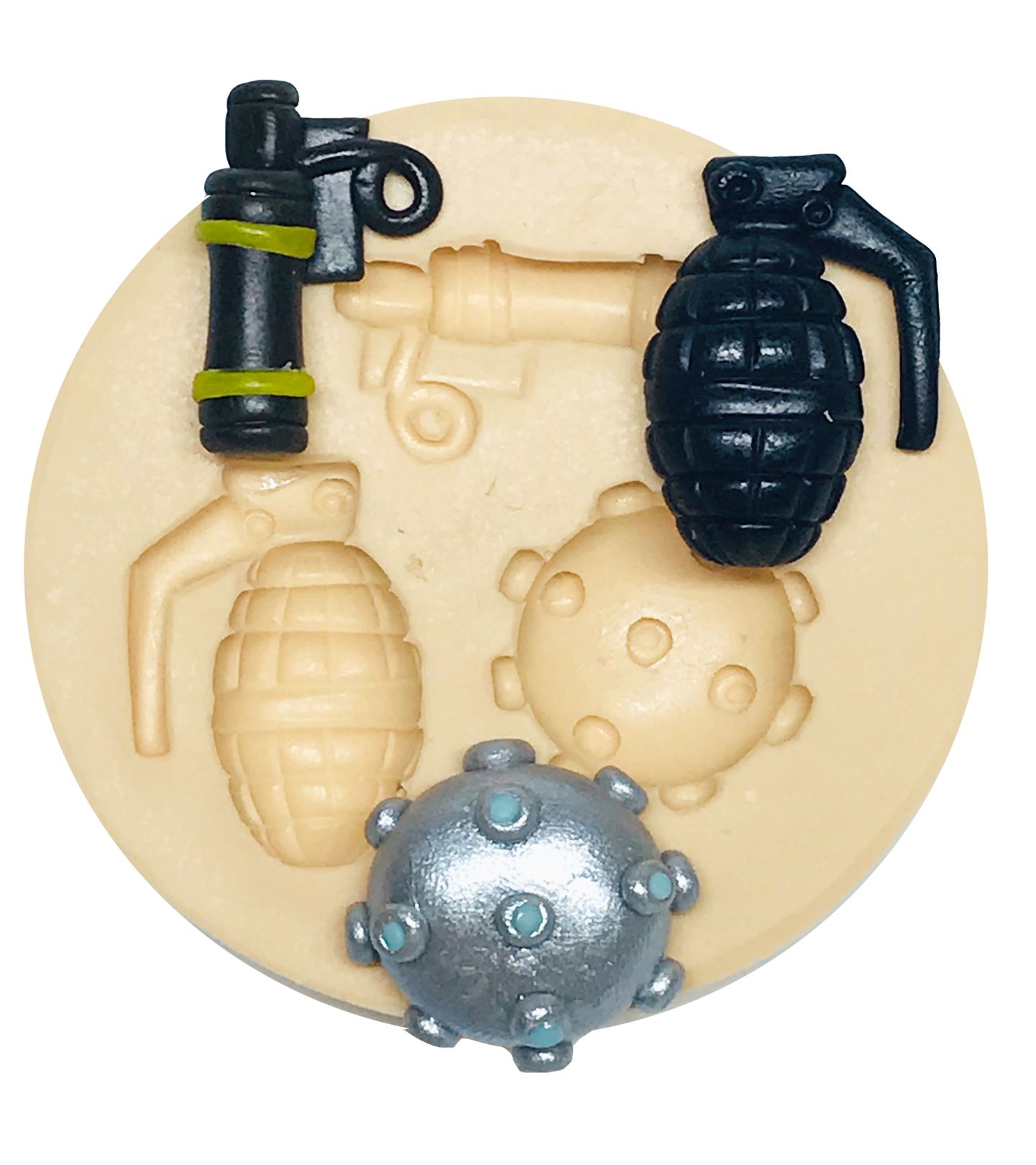 Molde de silicone - Fortnite - Granada - 03 Tipos - P565