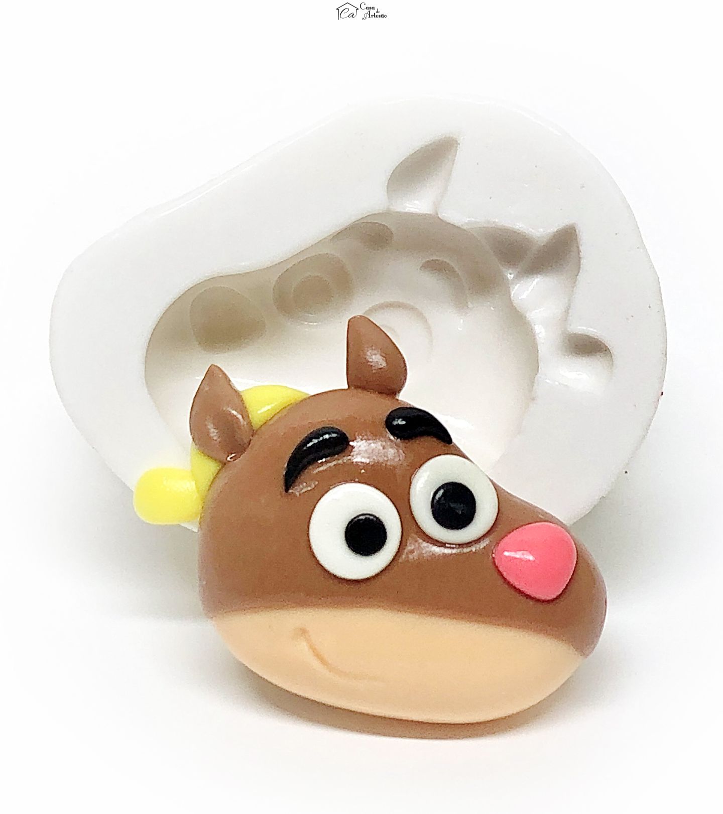 Molde de silicone - Caninopolis - Rosto Flip - Grande - P1108