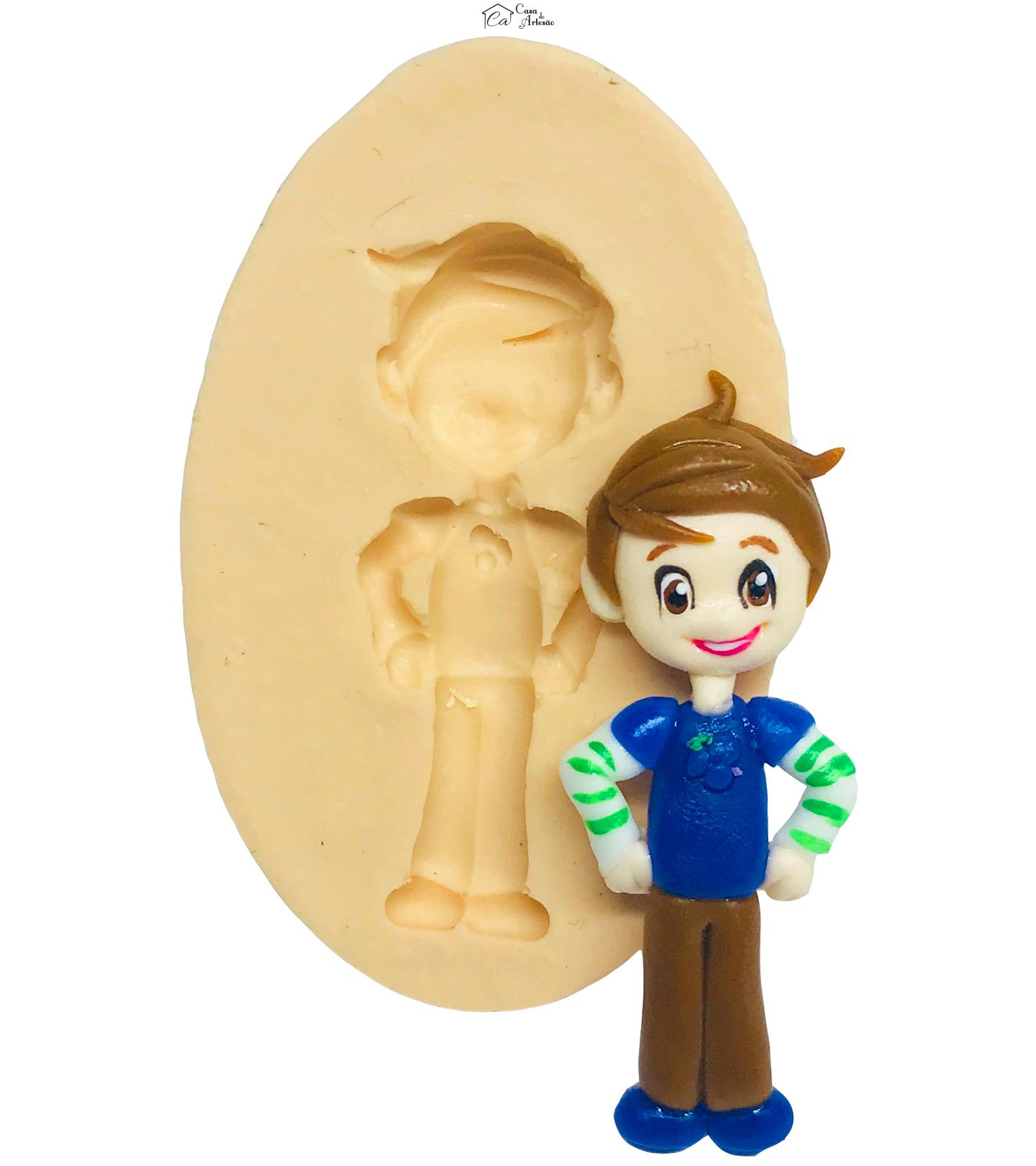 Molde de silicone - Moranguinho - Mirtilo - Boneco Pequeno - P511