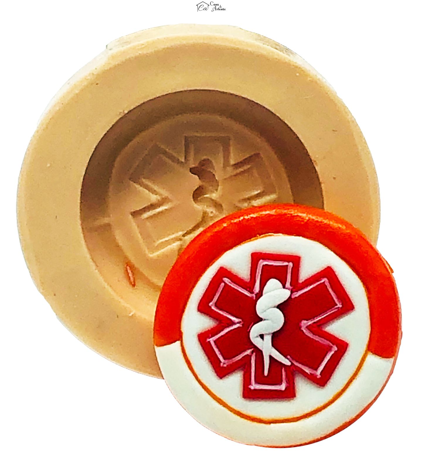 Molde de silicone - Samu - Logo - Pequeno - P788