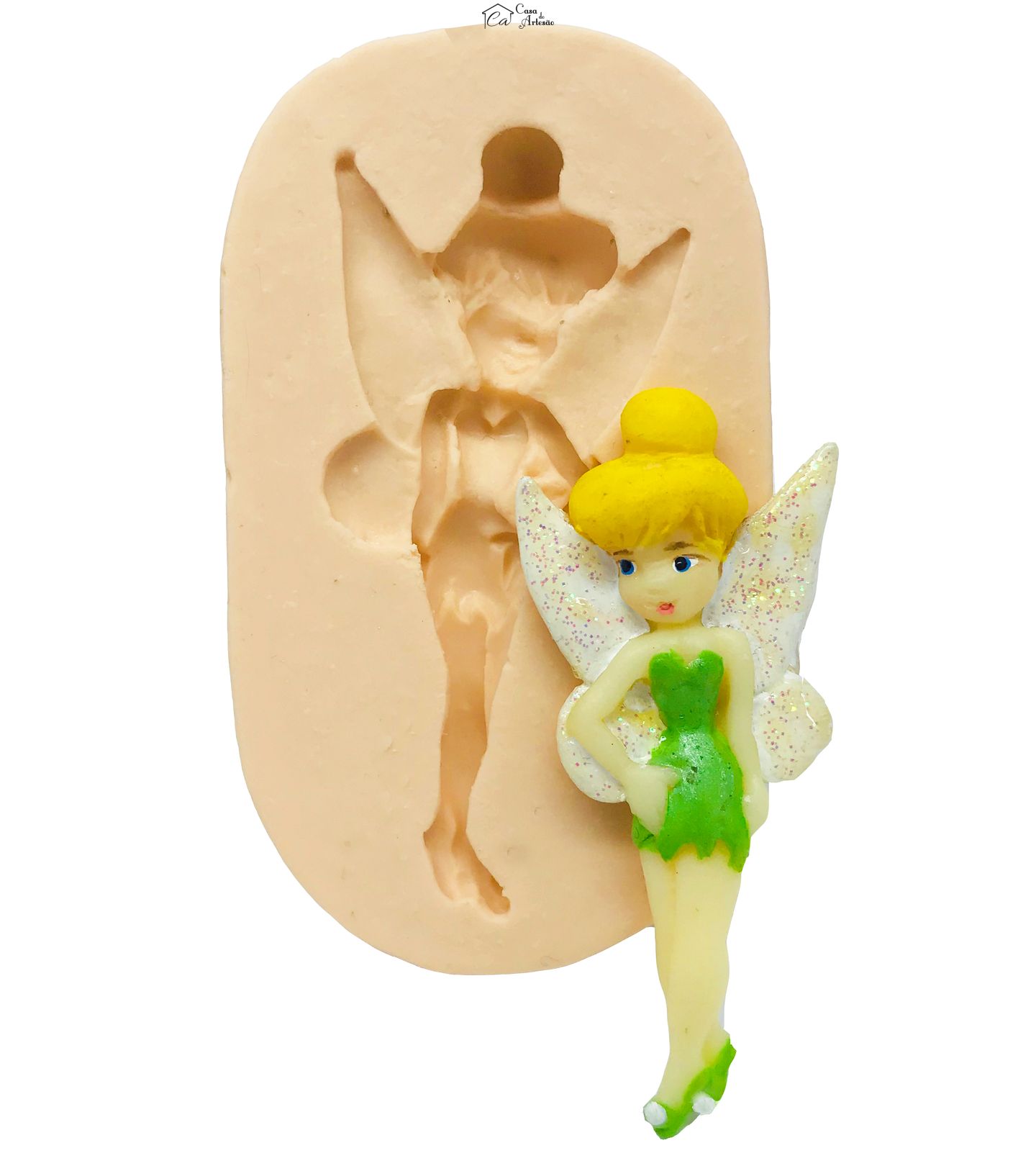 Molde de silicone - Peter Pan - Sininho Pequena - P58