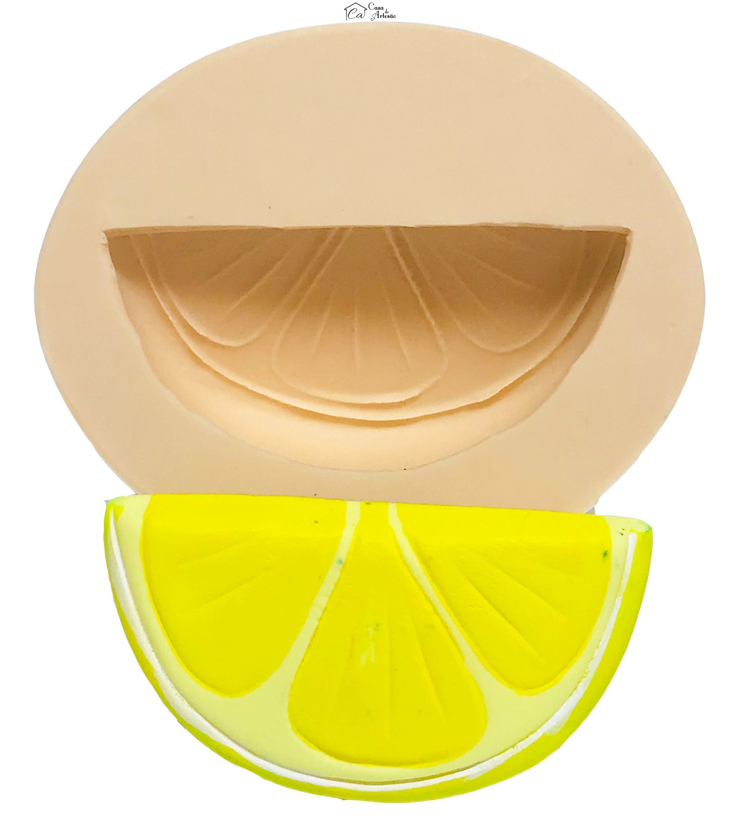 Molde de silicone - Moranguinho - Limão - Fruta Grande - P520