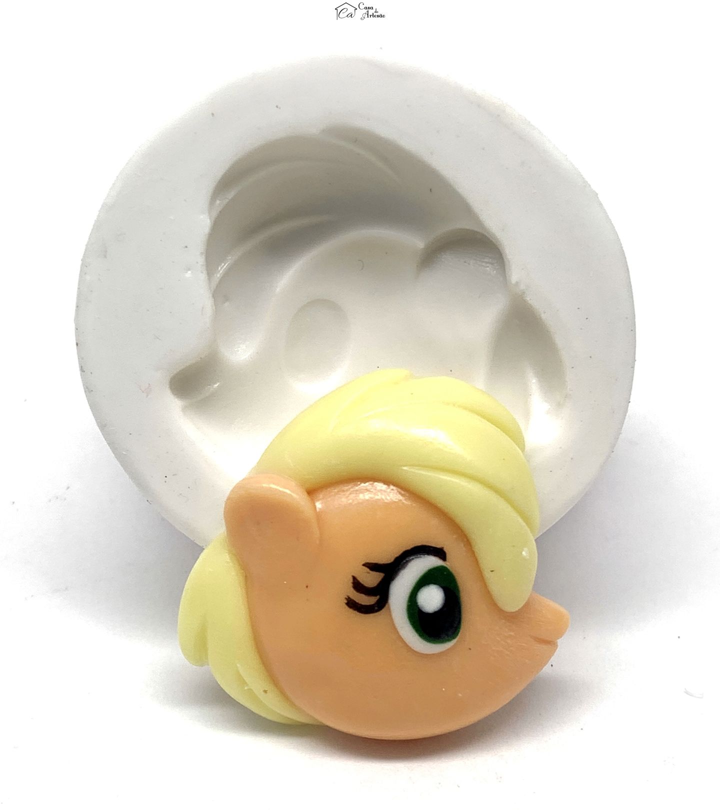 Molde de silicone - Meu Pequeno Ponei - Rosto Applejack - Medio - P1200