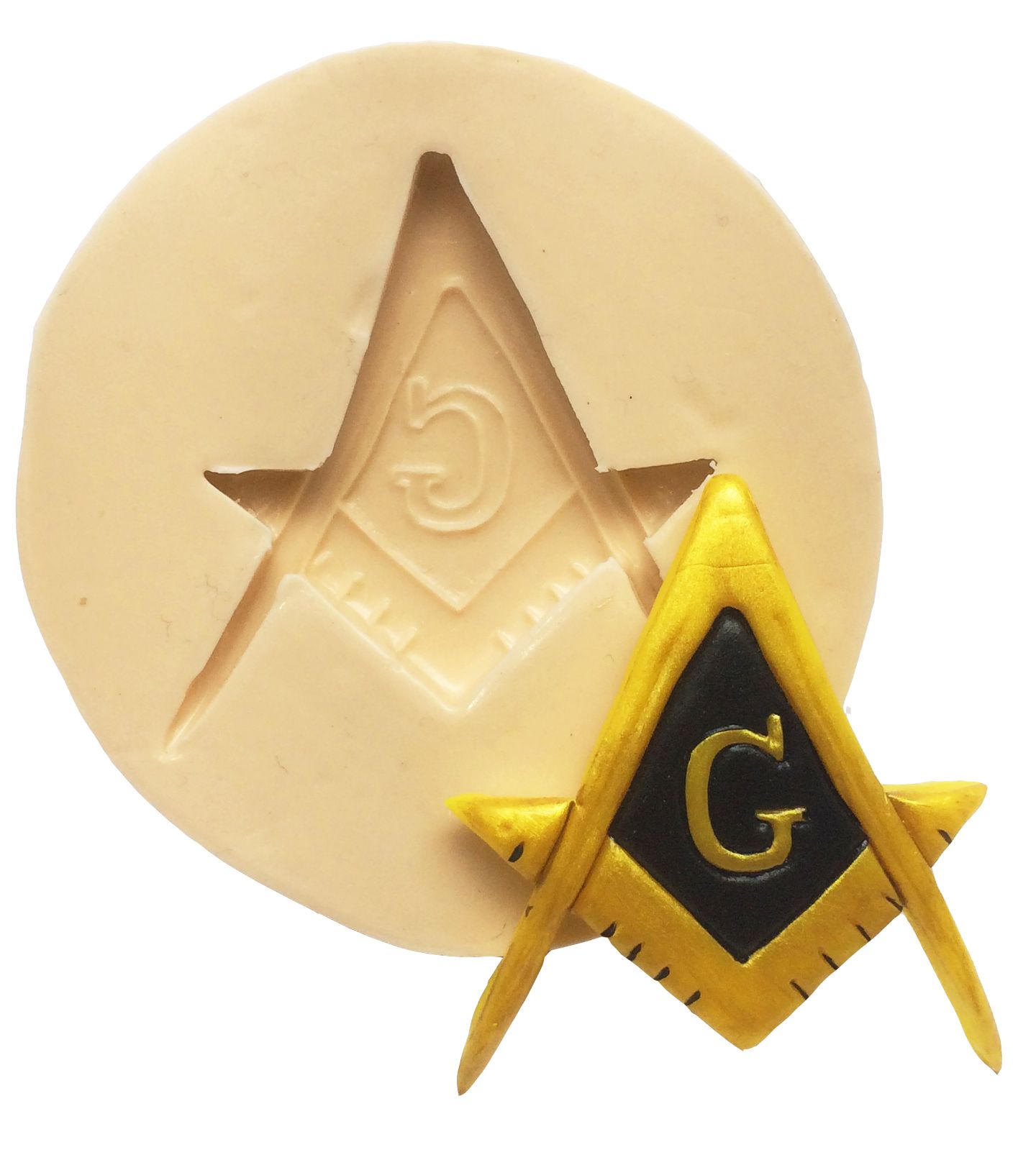 Molde de silicone - Maçonaria - Logo Grande - P234