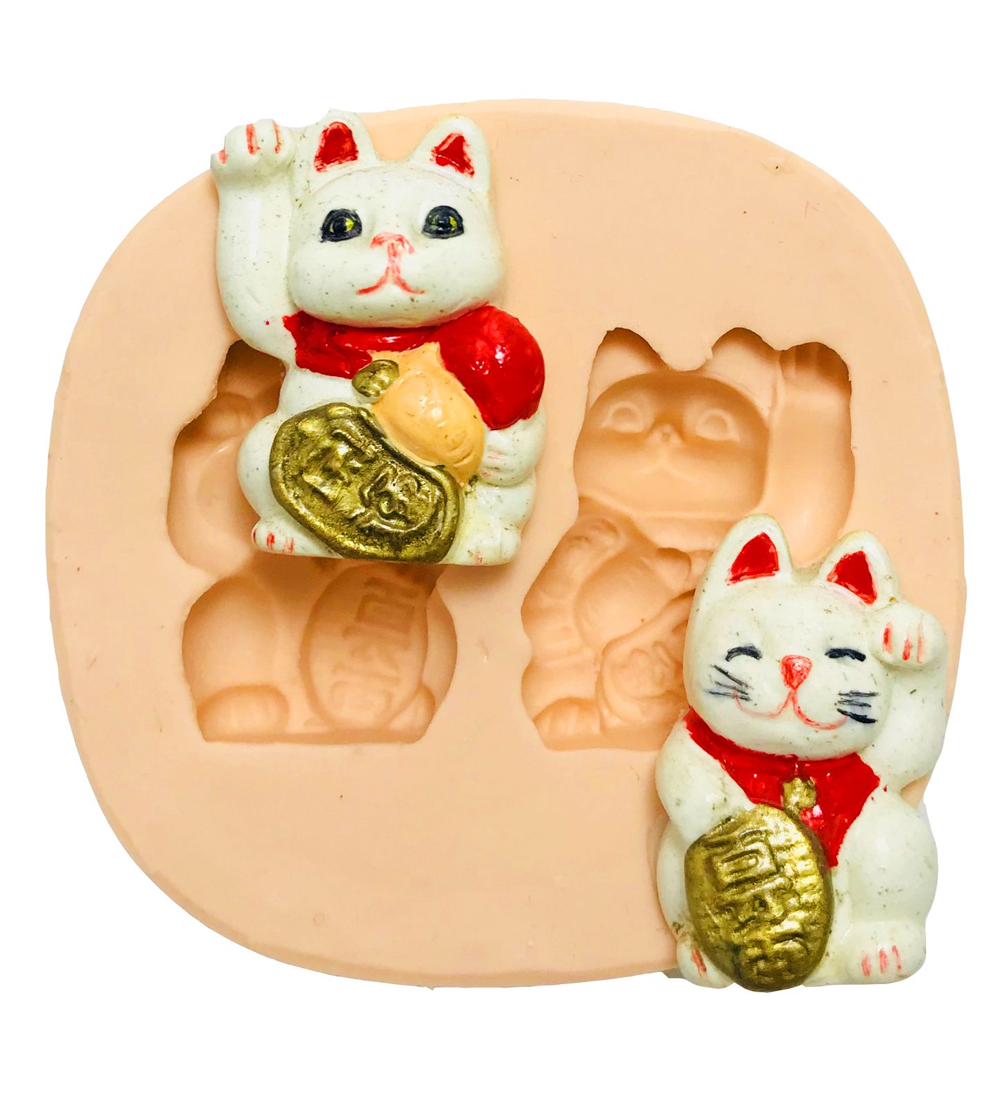 Molde de silicone - Gatos da Sorte