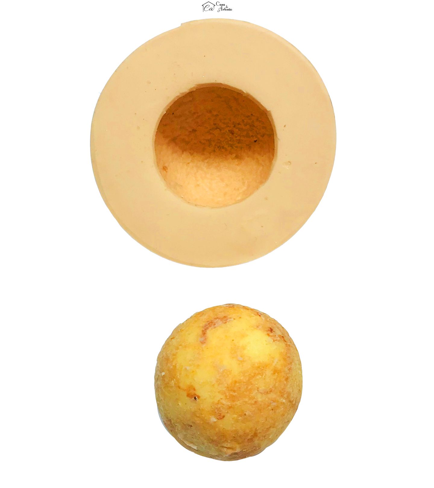 Molde de silicone - Salgados - Bola Queijo - Grande
