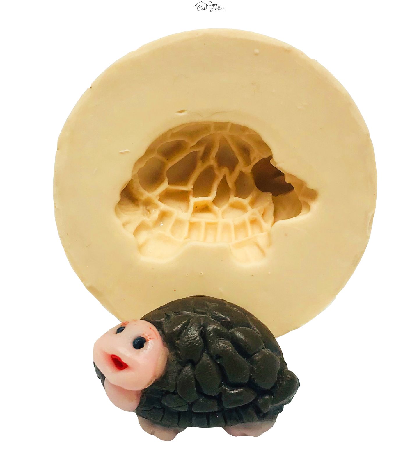 Molde de silicone - Tartaruga de Lado