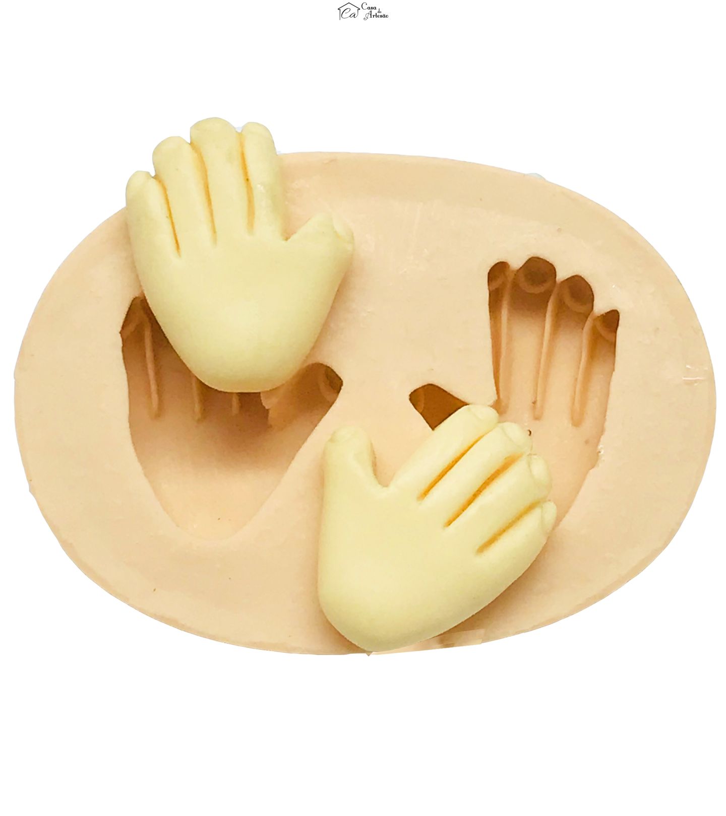 Molde de silicone - Maos - Par