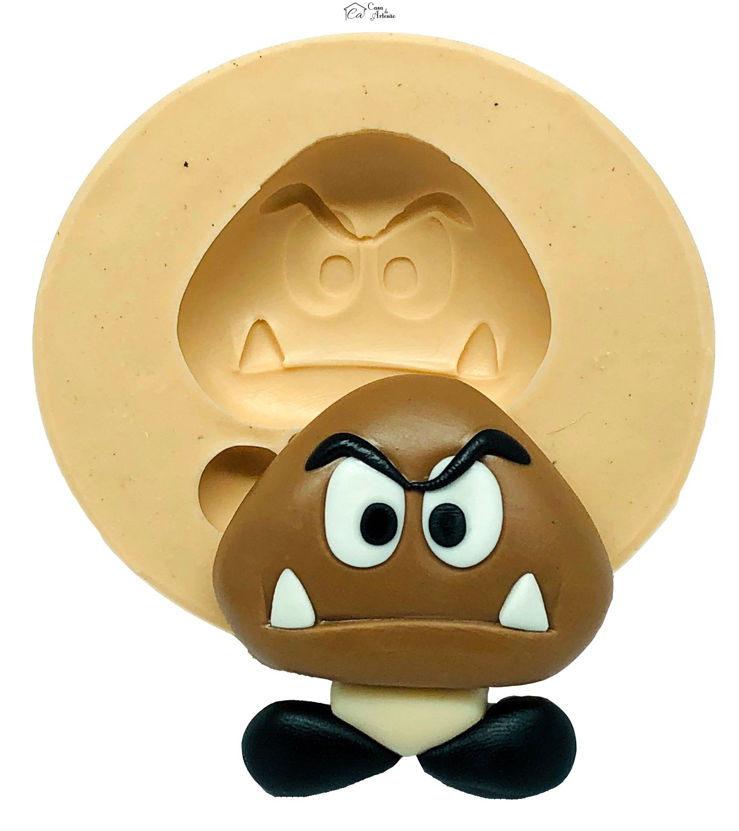 Molde de silicone - Super Mario Bros. - Goomba - Grande - P756