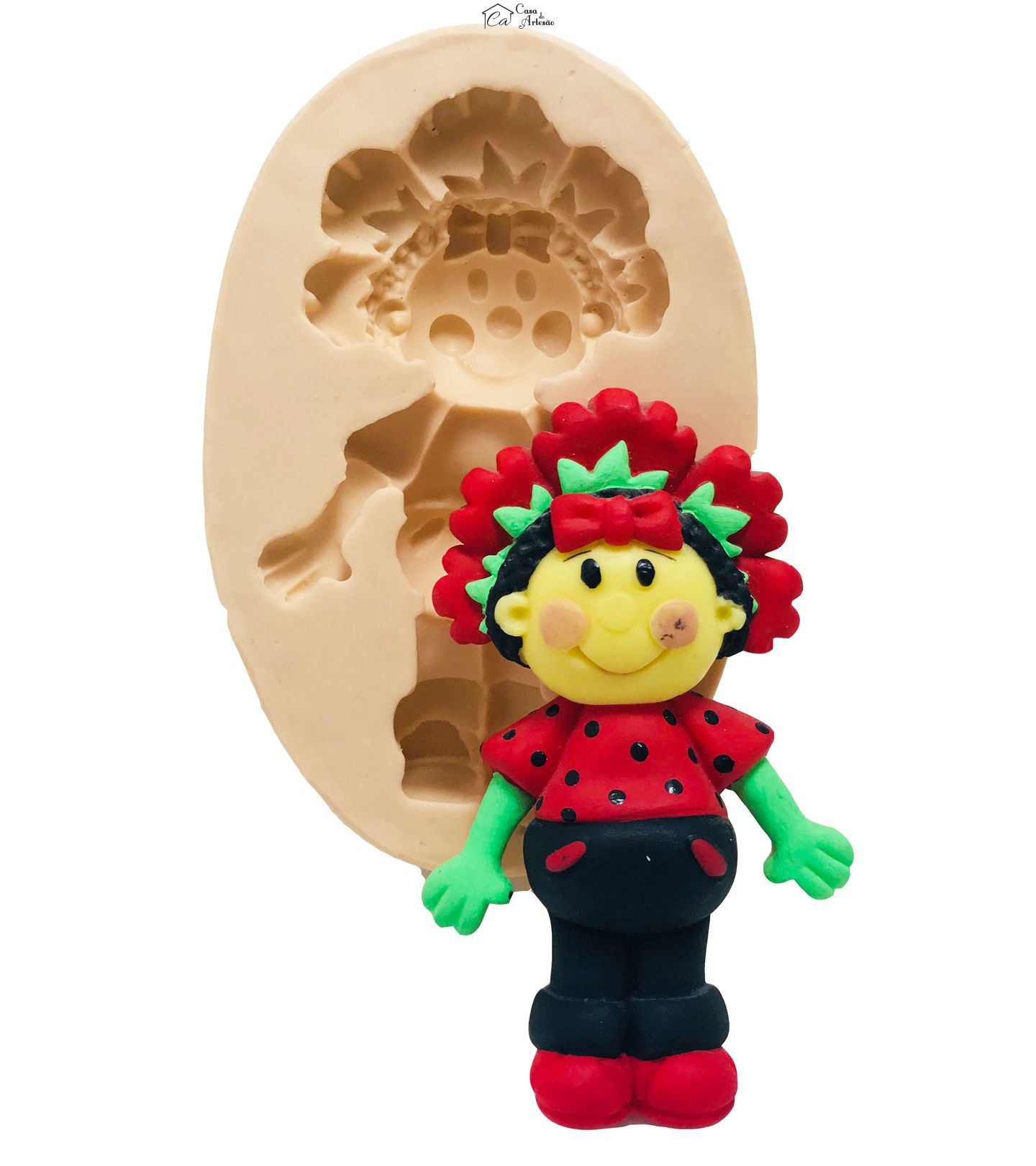 Molde de silicone - Fifi e Os Floriguinhos - Joaninha