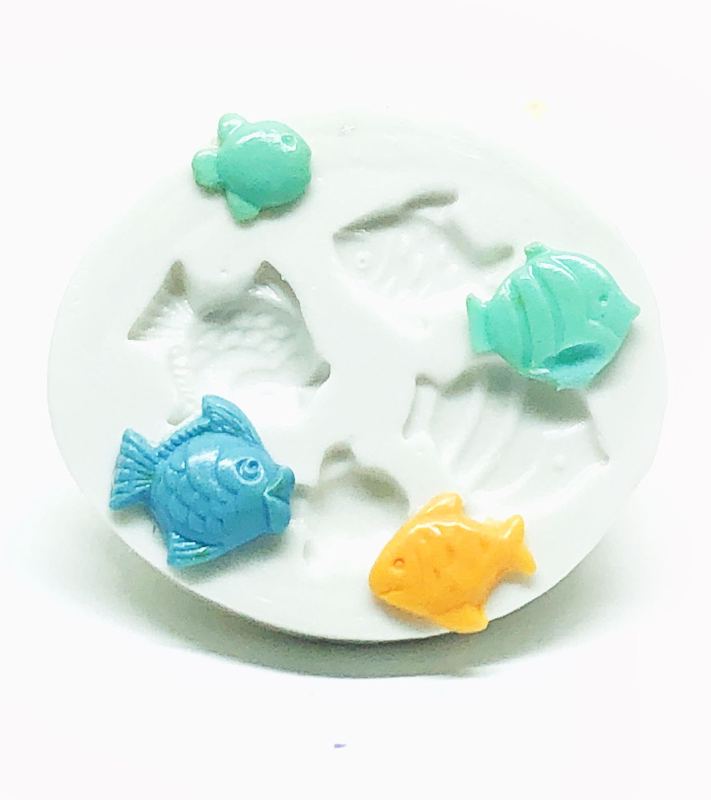 Molde de silicone - Kit Mini Peixes - P1024