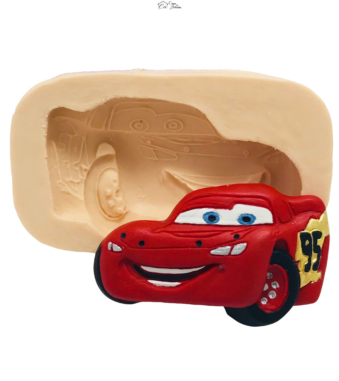 Molde de silicone - Carros - Relampago II - P51