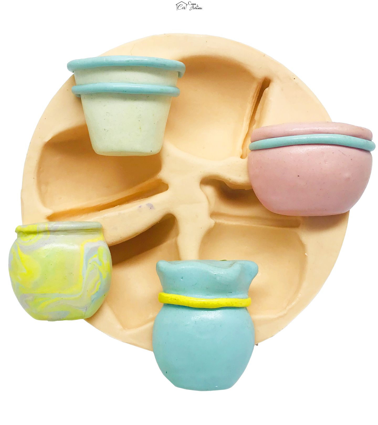 Molde de silicone - Vasos