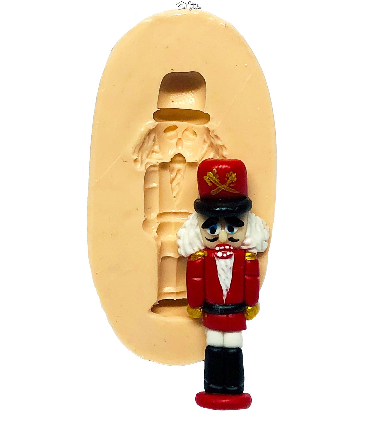 Molde de silicone - Boneco Quebra Nozes - Pequeno - P696