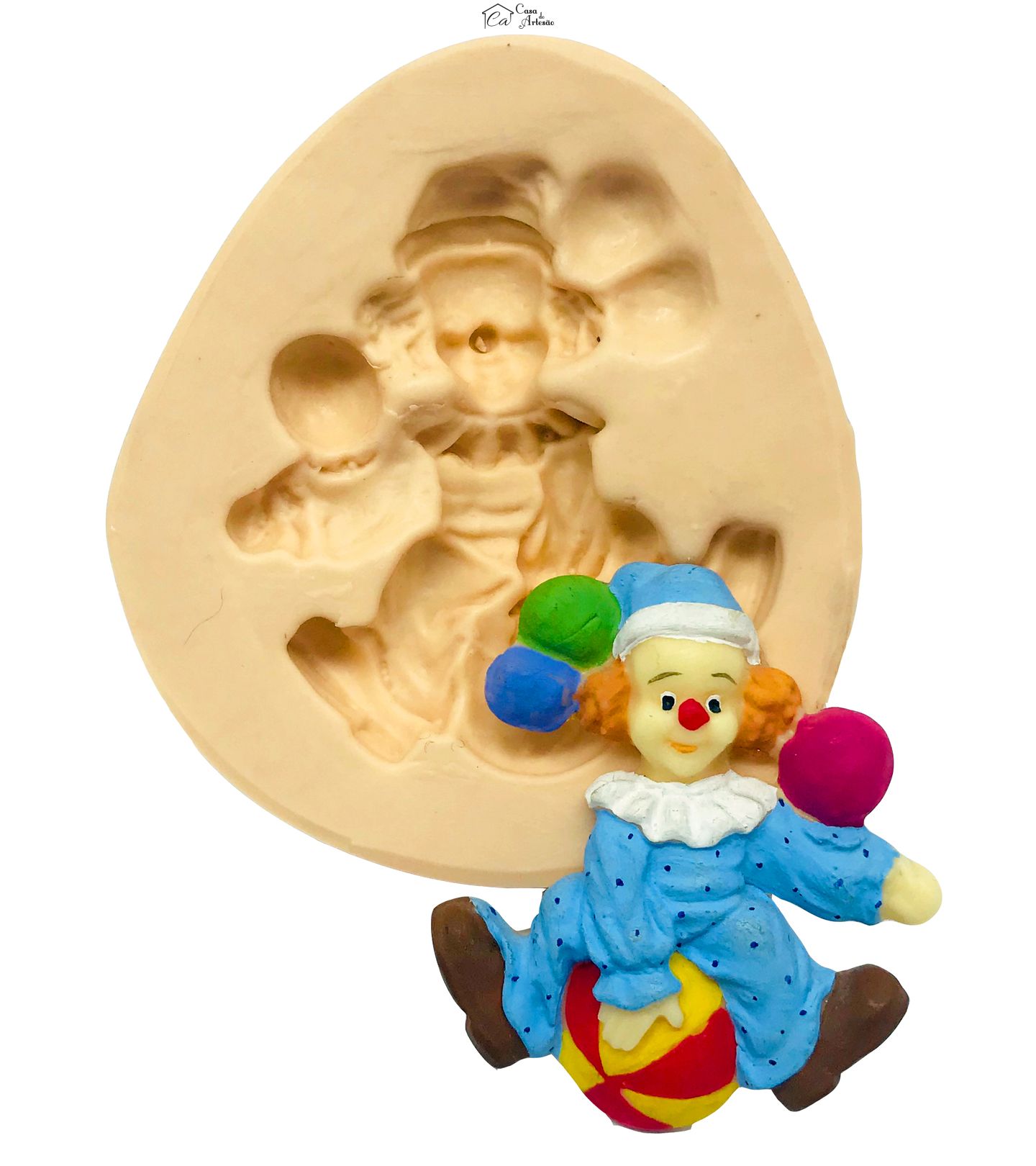 Molde de silicone - Palhaço - Pq