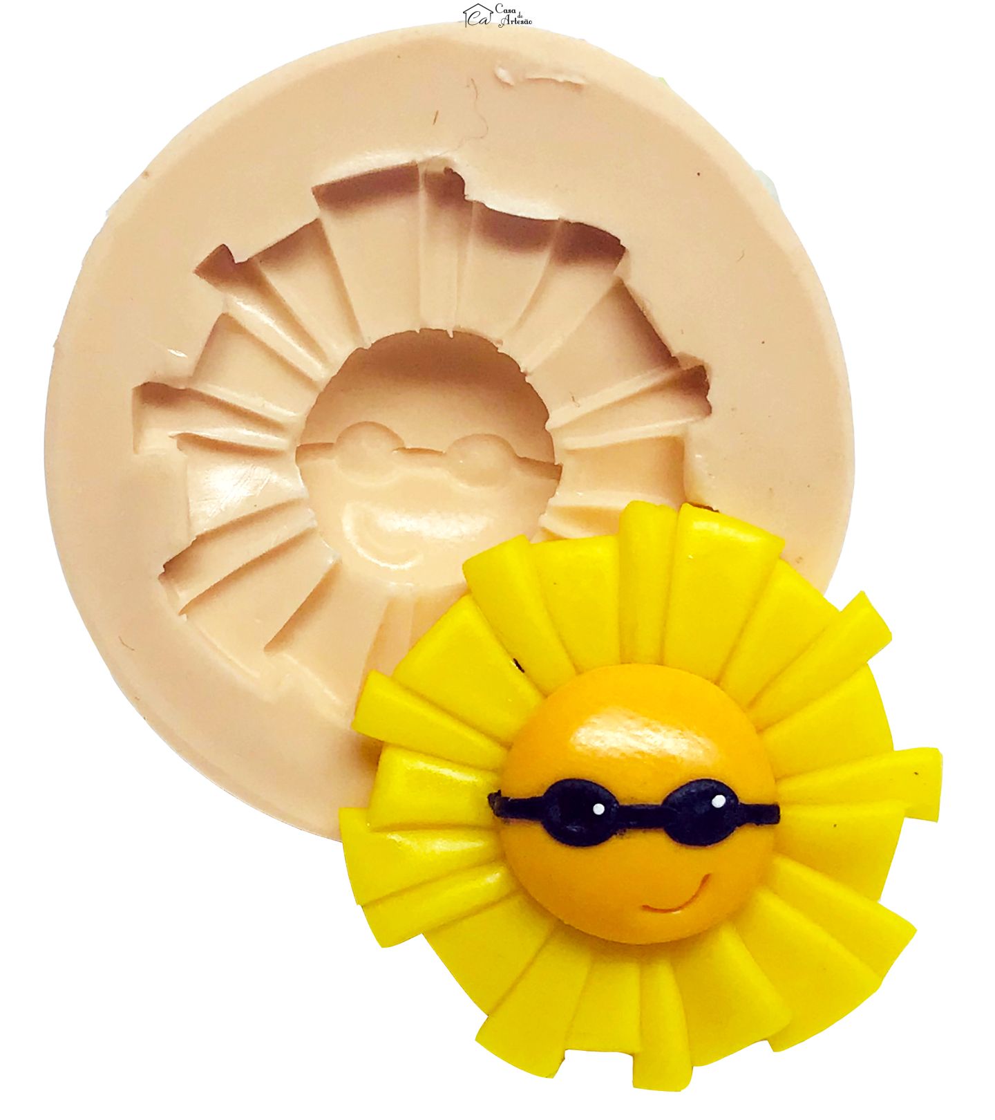 Molde de silicone - Pool Party - Sol - Pequeno - P599