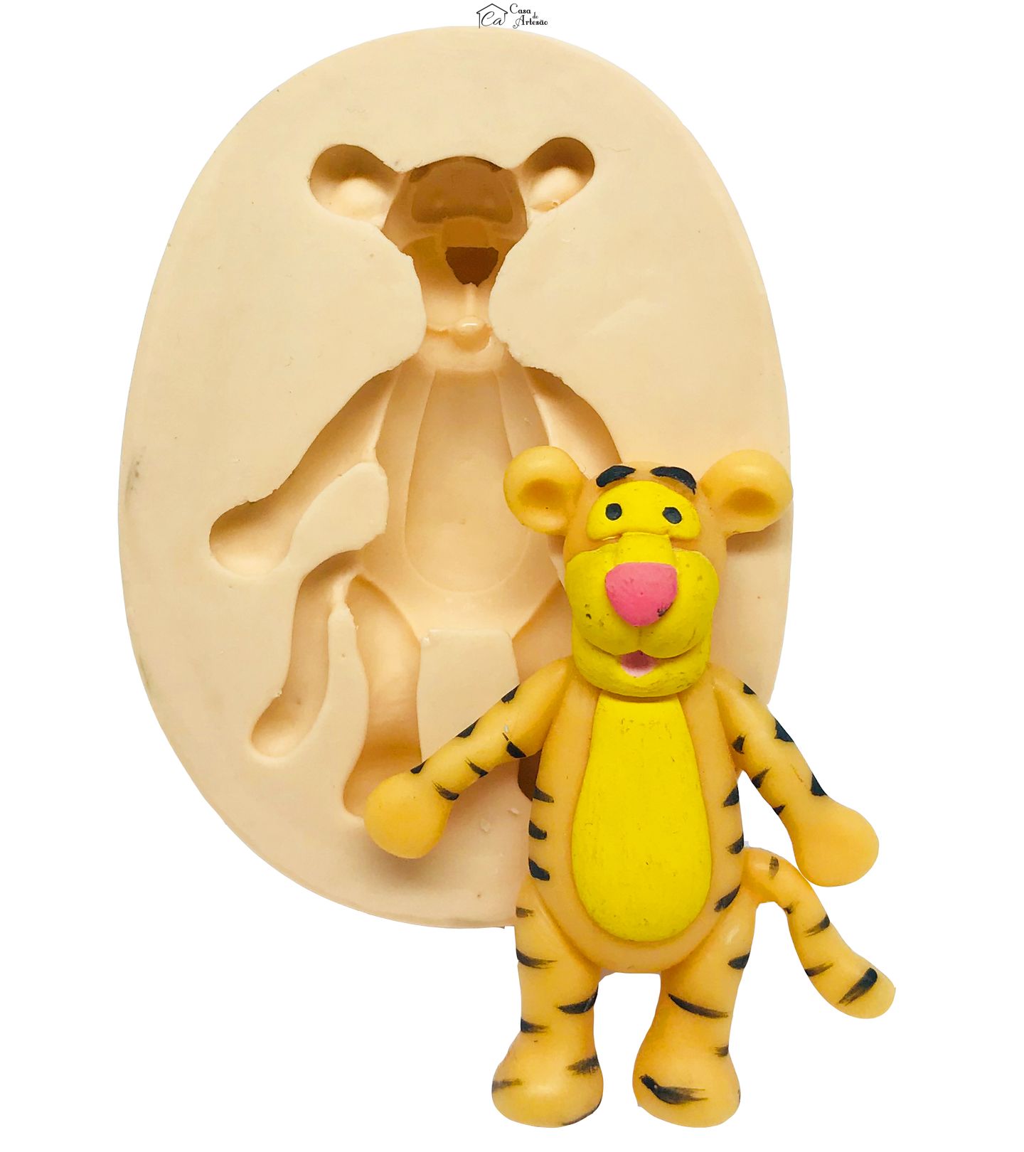 Molde de silicone - Turma do Urso Pooh - Tigrao