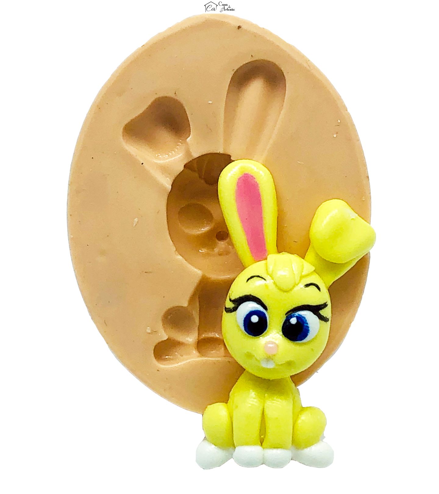 Molde de silicone - Tots - Coelho - Pequeno - P811