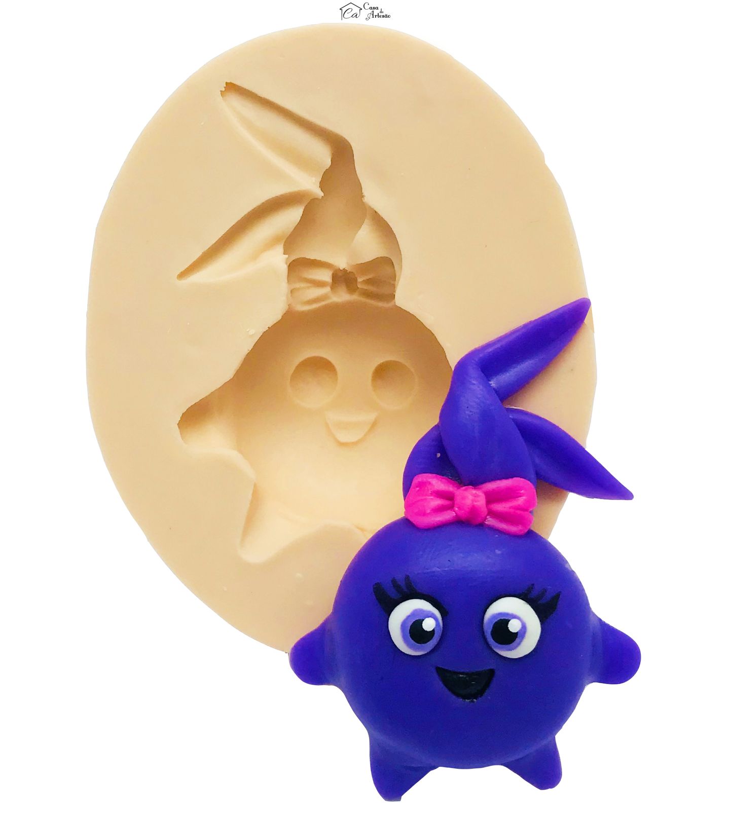 Molde de silicone - Sunny Bunnies - Rosto Iris - Medio - P456