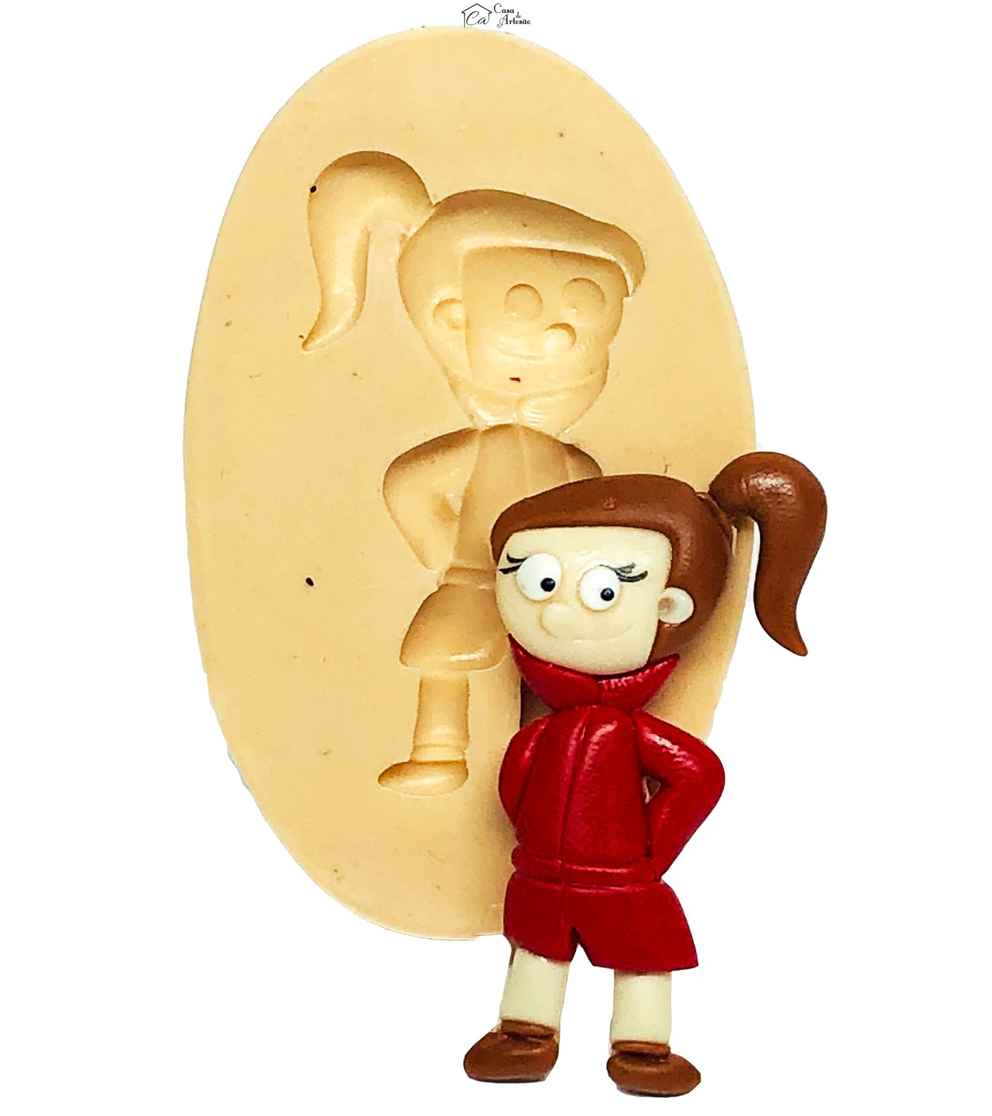 Molde de silicone - Detetive do Predio Azul - Mila - Pequena - P675