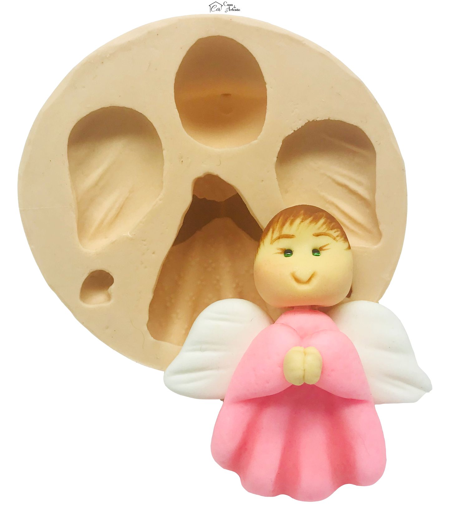 Molde de silicone - Menina Anjo