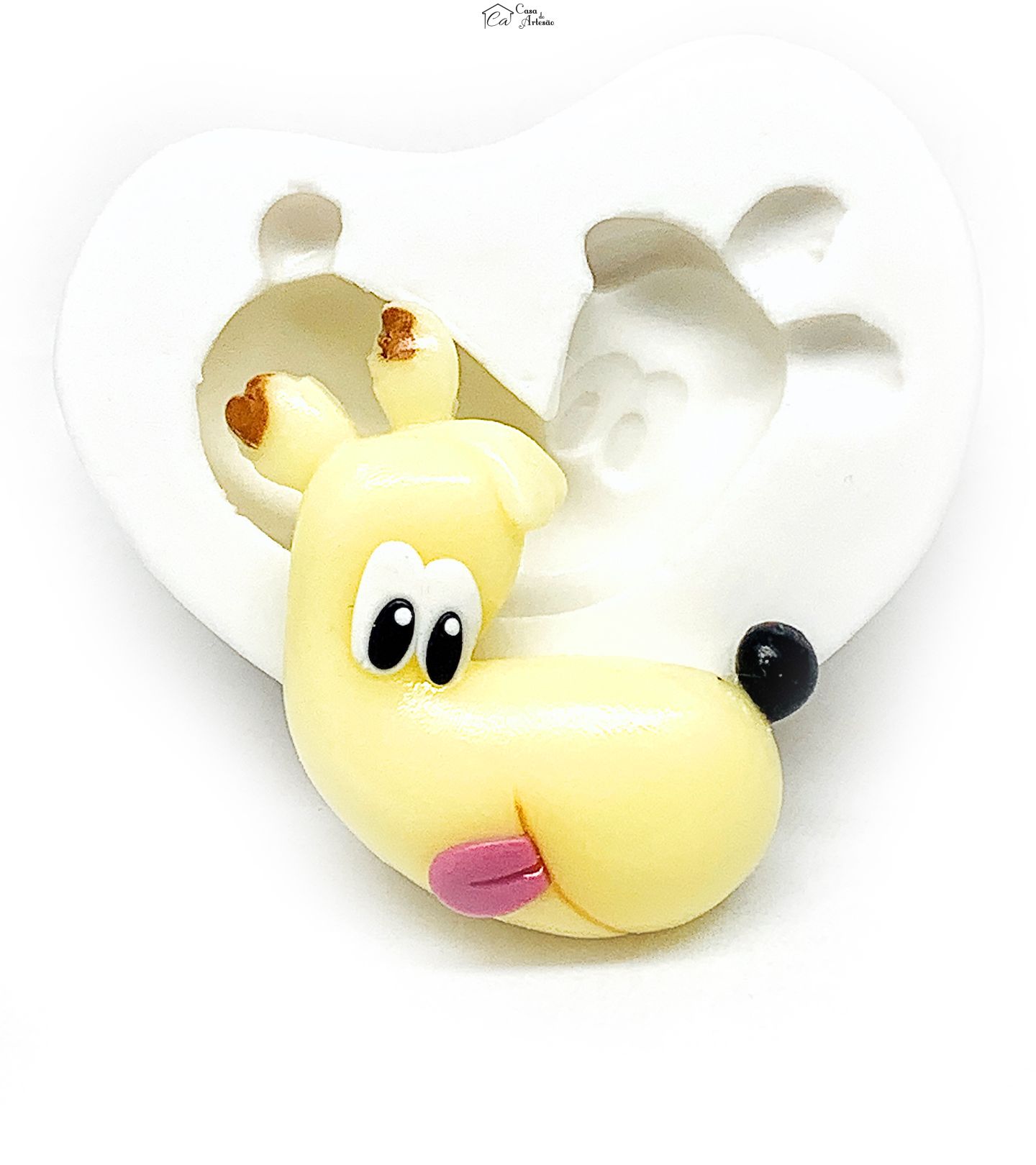 Molde de silicone - Kamalu e sua Turma - Rosto Tchubi - Grande - P1163