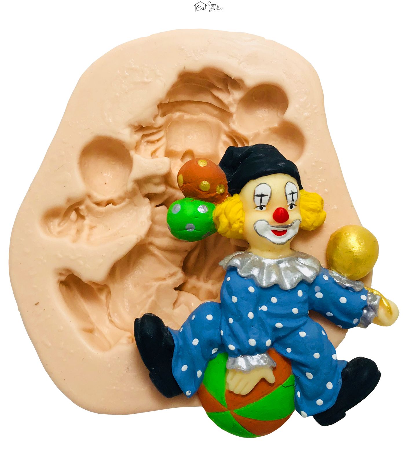 Molde de silicone - Palhaço - Gd - P100