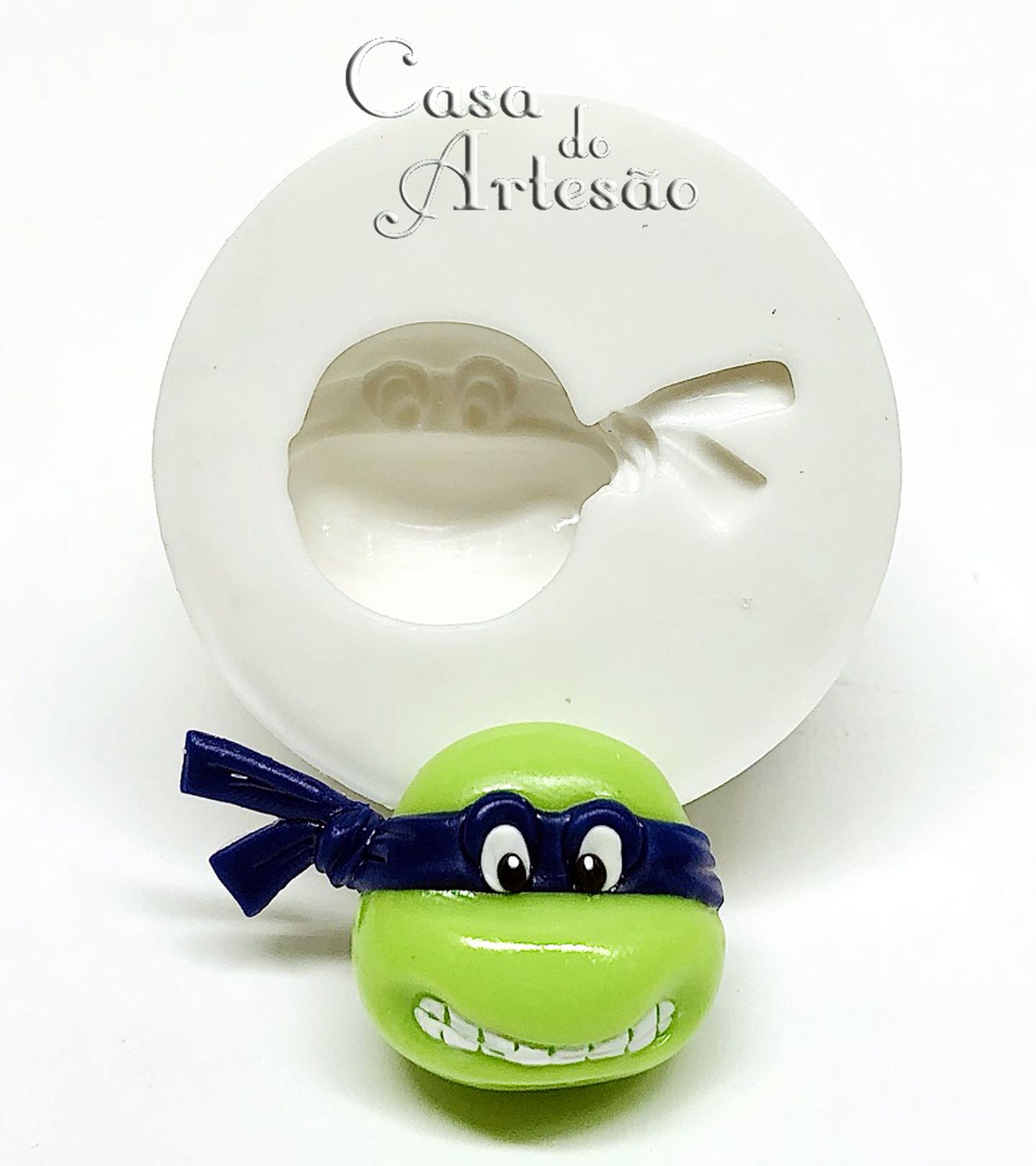 Tartarugas Ninjas - Rosto Leonardo - Pequeno - P942