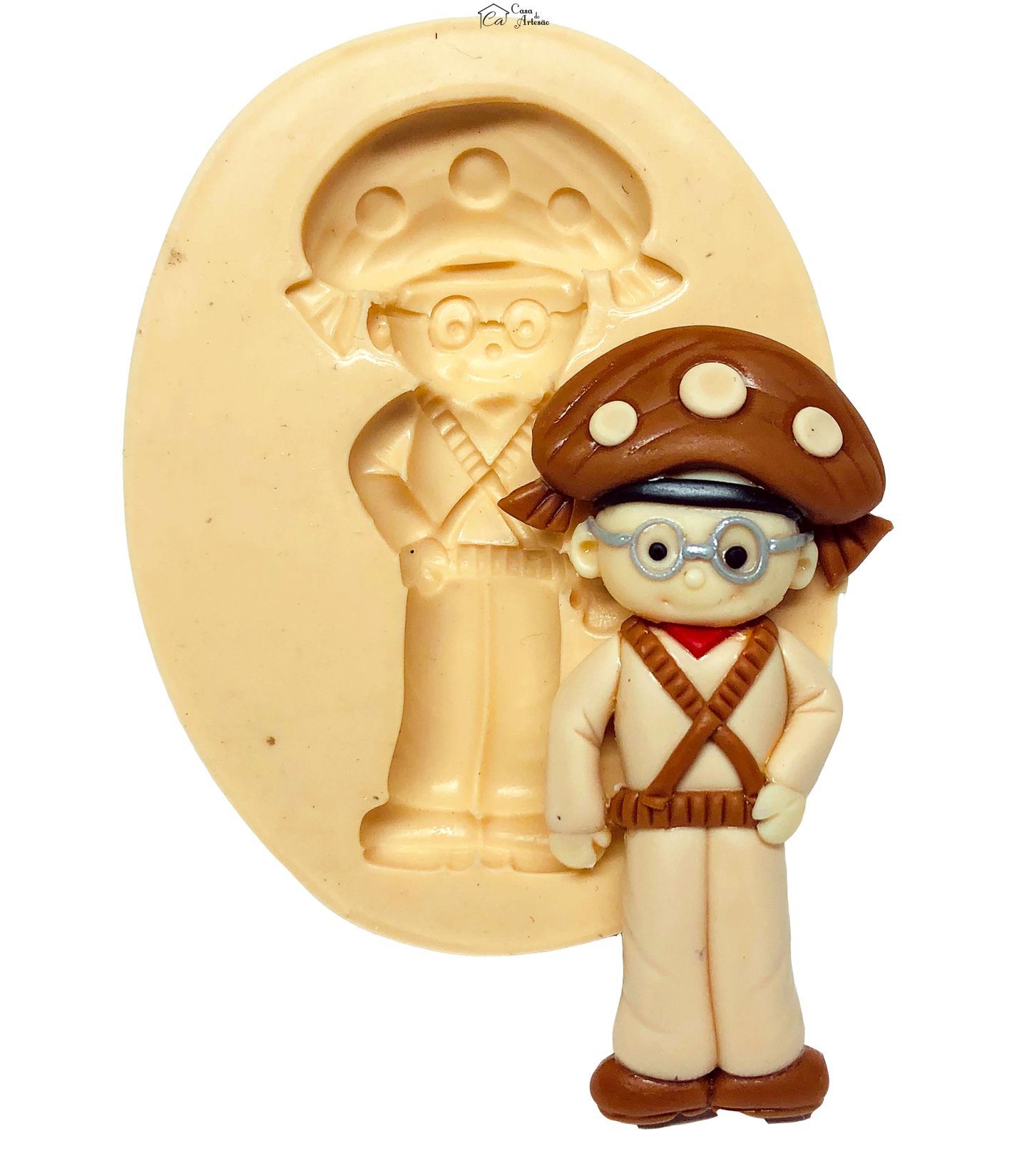 Molde de silicone - Tradições Nordestinas - Cangaceiro - Grande - P669