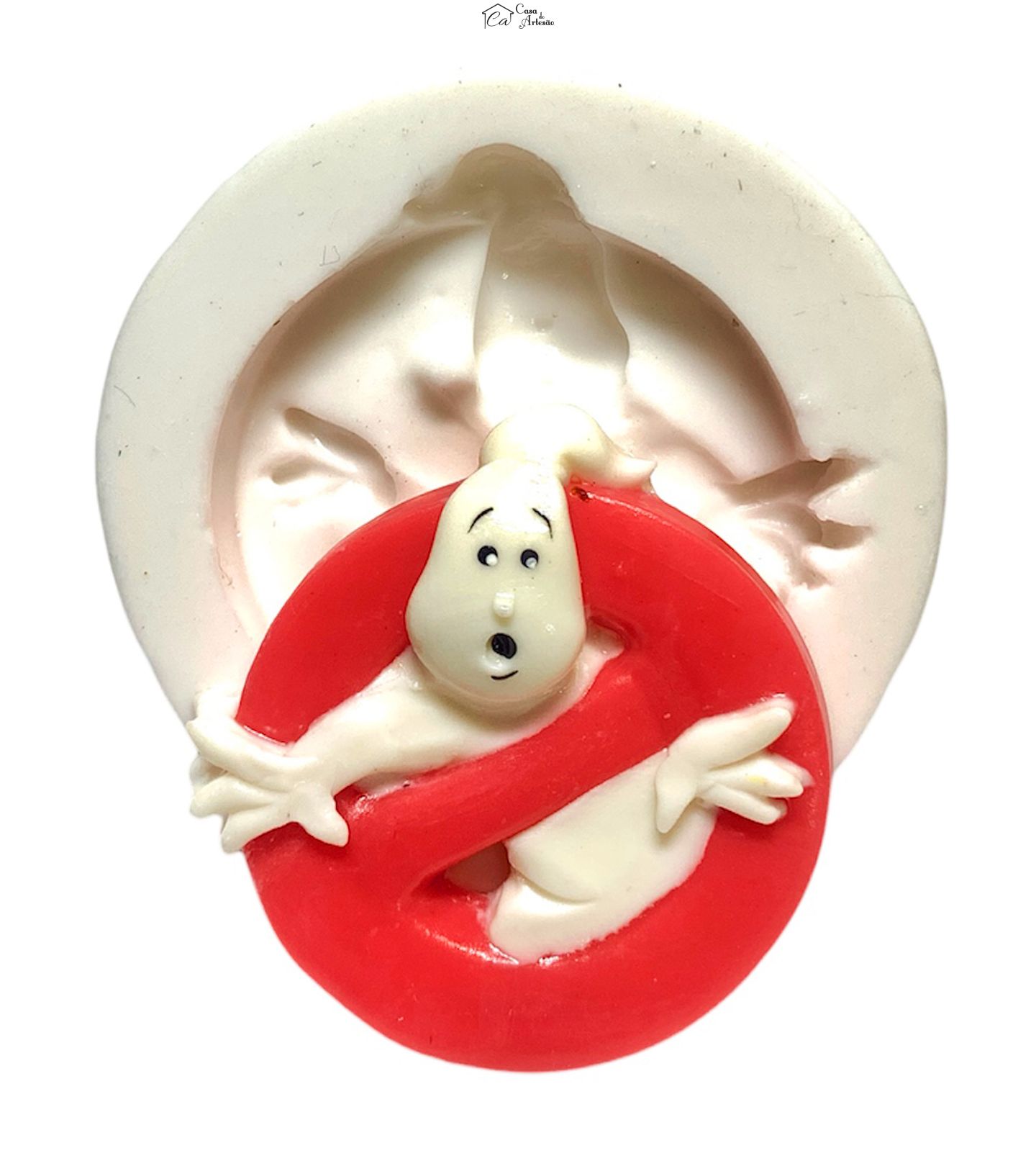 Molde de silicone - Os Caça Fantasmas - Logo - Pequeno - P1226