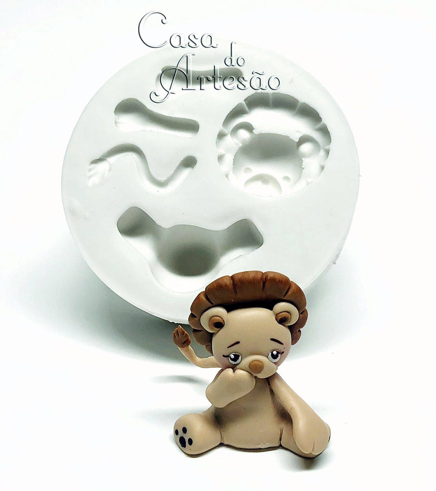 Molde de silicone - Leao - Corpo Tridimensional - Grande - P680