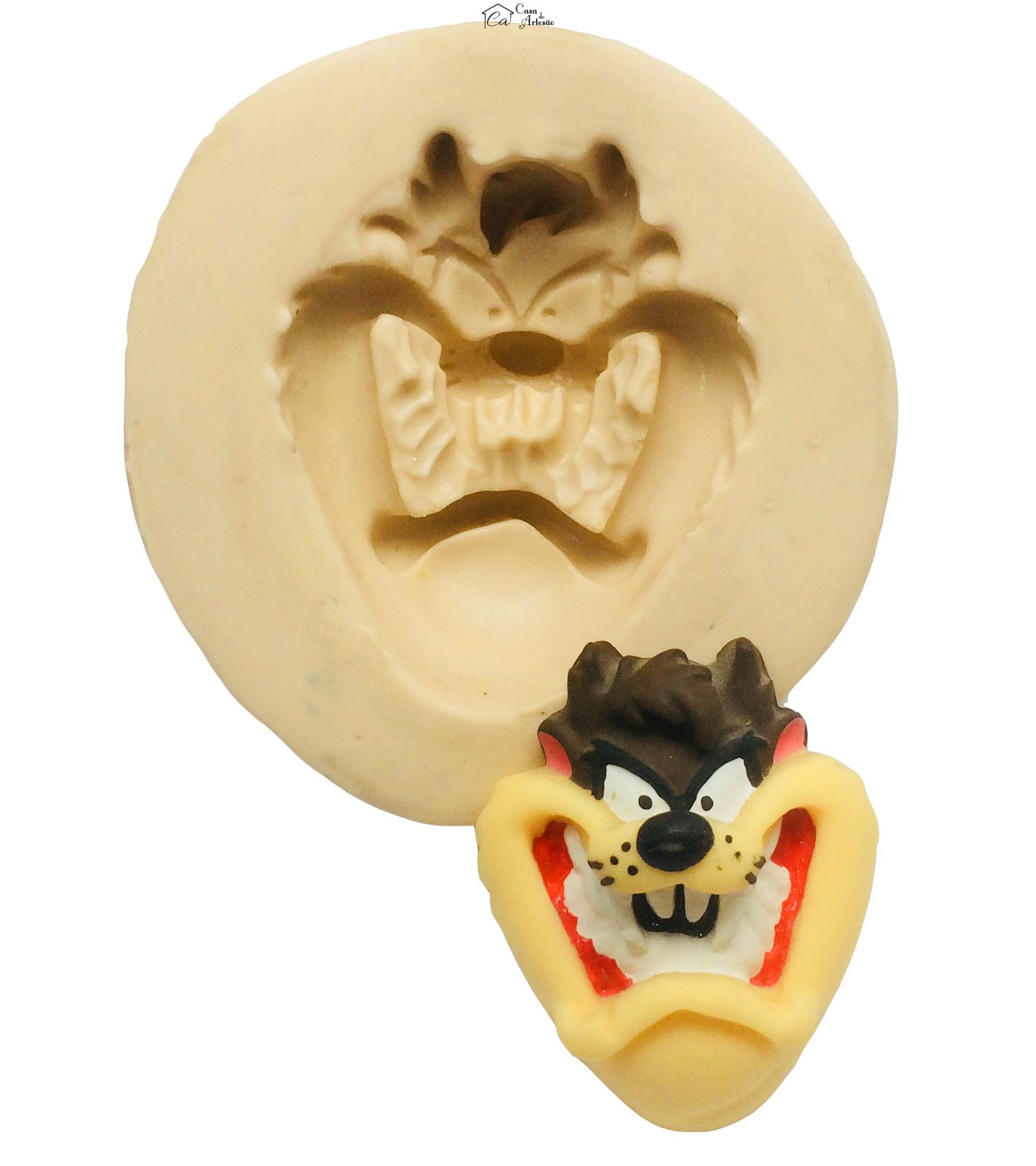 Molde de silicone - Taz - Rosto