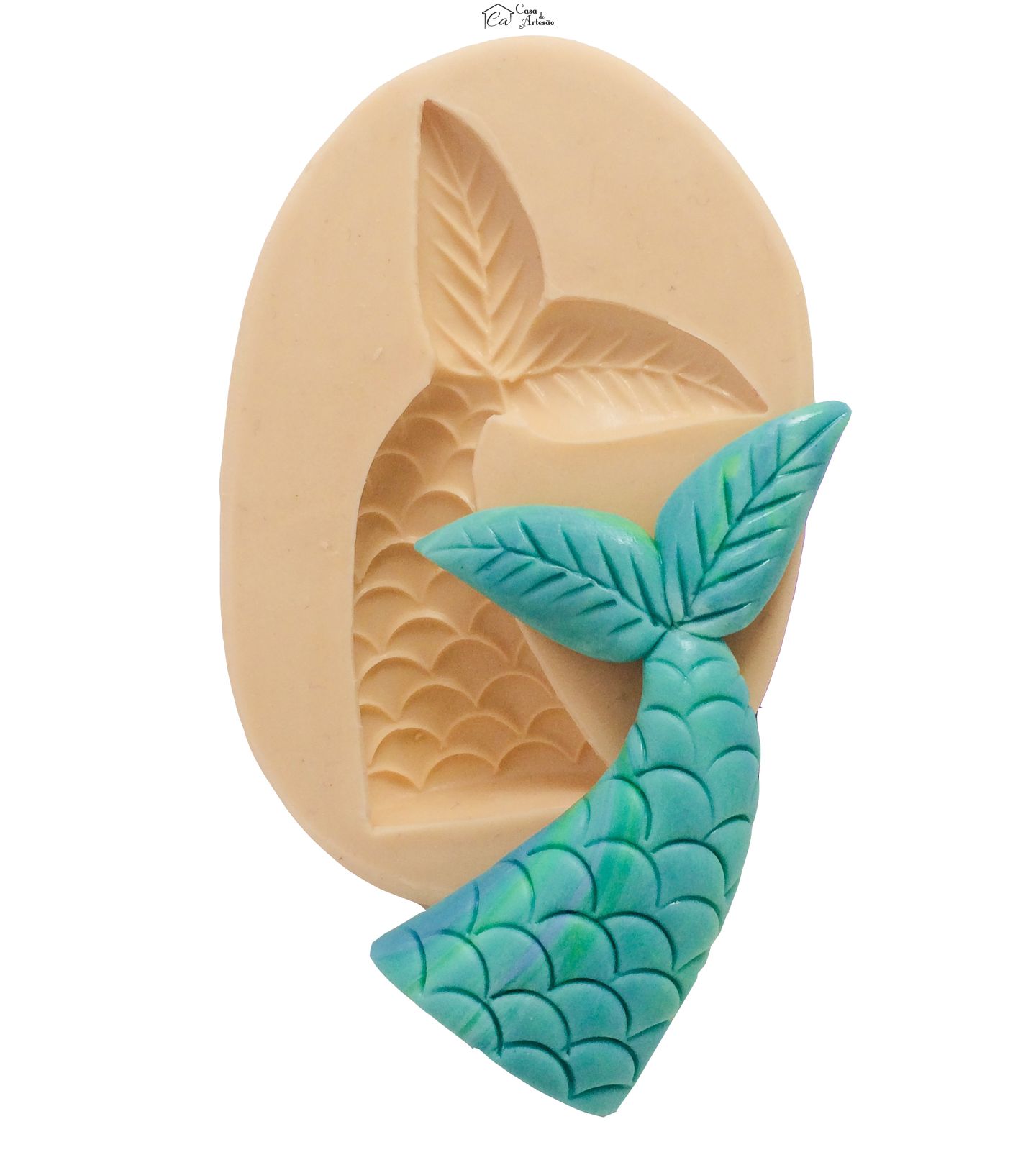 Molde de silicone - Cauda Sereia - Mod.03 - Grande - P374