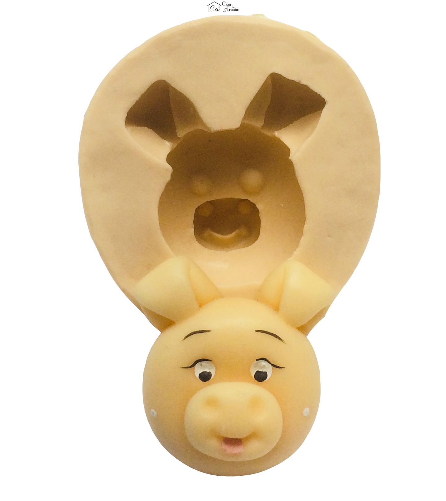 Molde de silicone - Rosto Porquinho