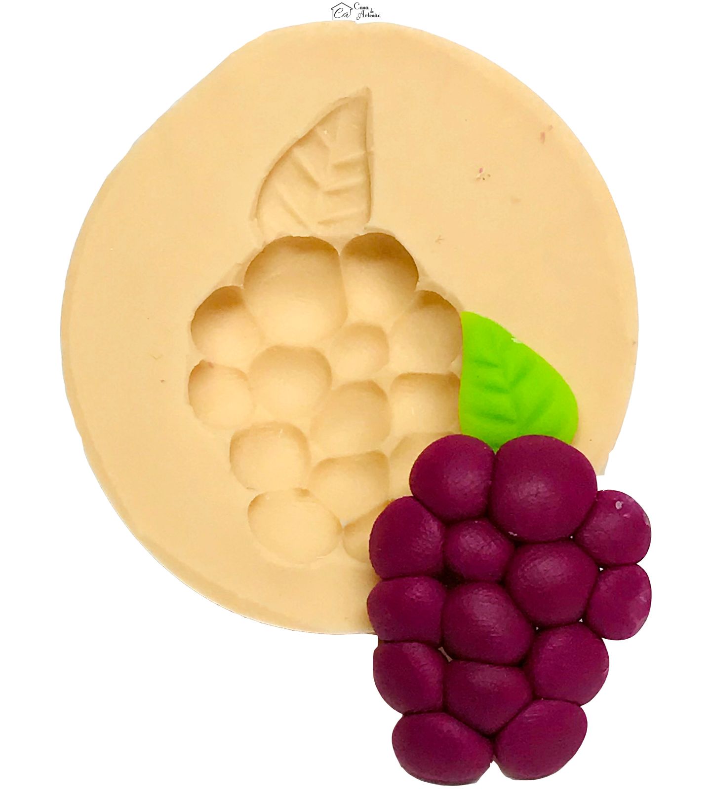 Molde de silicone - Moranguinho - Amora - Fruta Pequena - P522