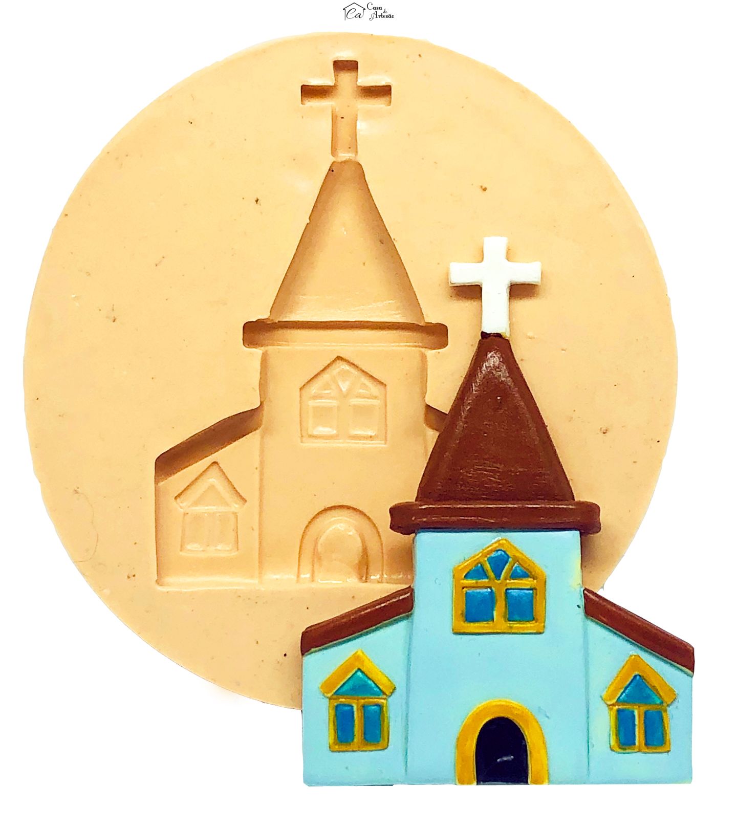 Molde de silicone - Igreja - GG - P860