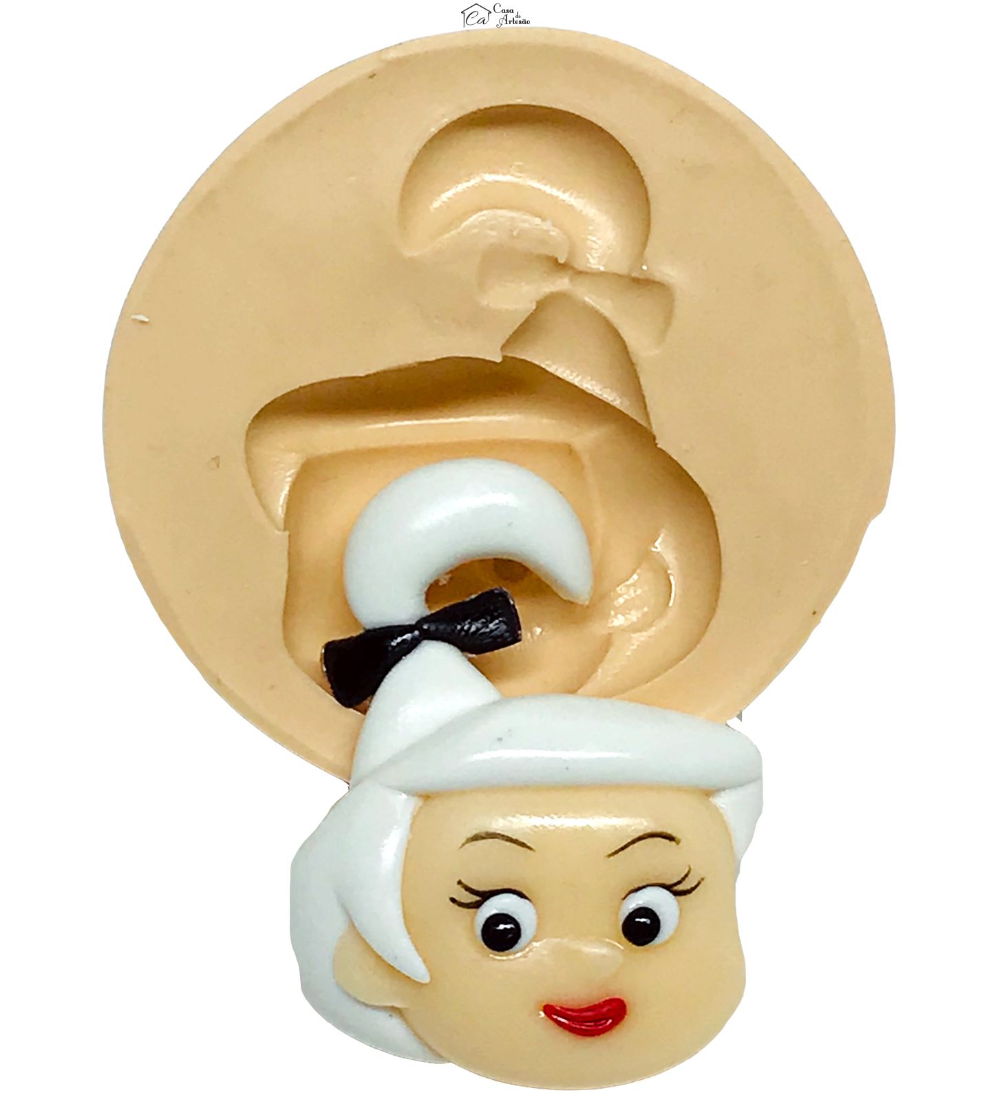 Molde de silicone - Os Jetsons - Rosto Judy - Grande - P600