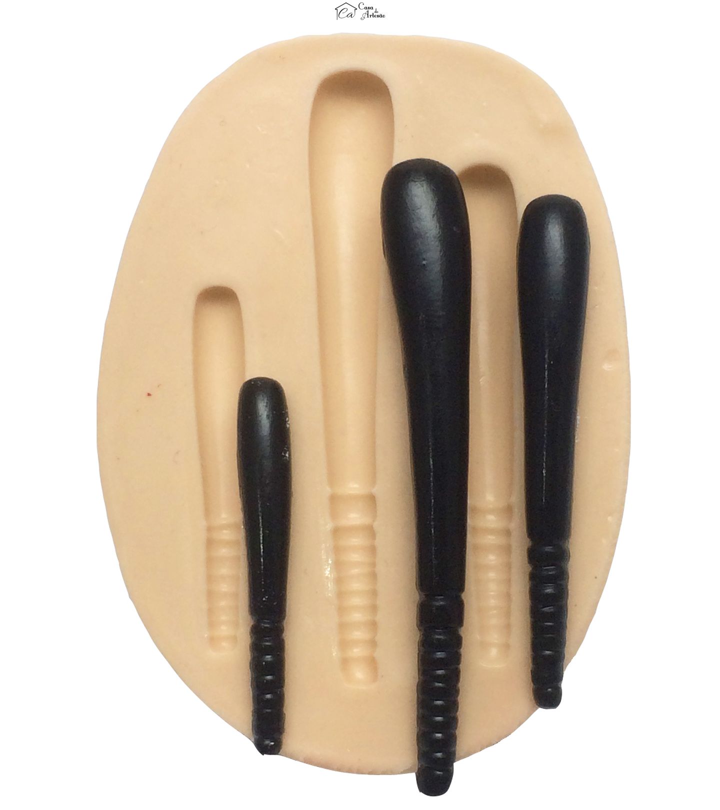 Molde de silicone - Policia - Cacetete - 03 Tamanhos - P288