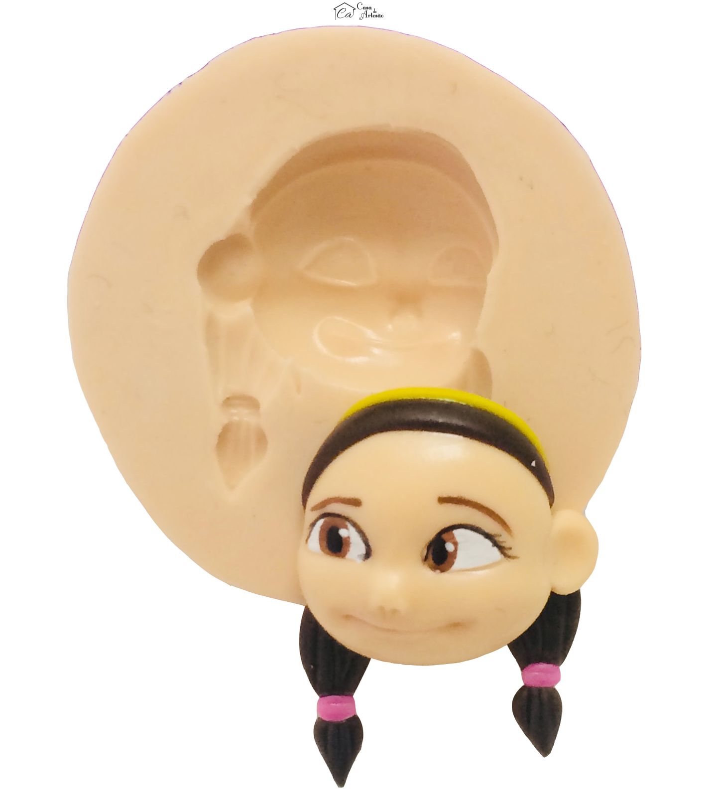 Molde de silicone - Touro Ferdinando - Rosto Nina Pequeno - P374