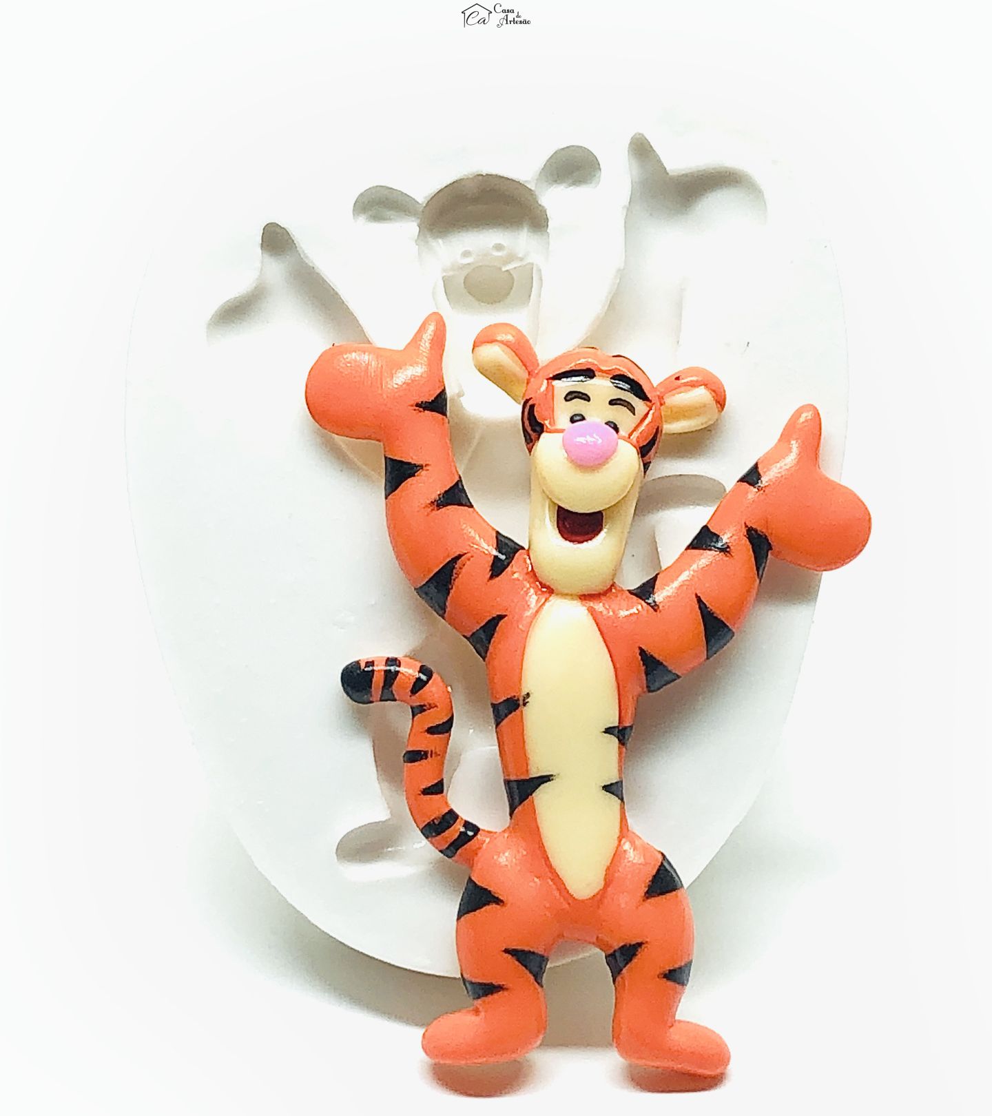 Molde de silicone - Urso Pooh - Tigrao - Grande - P1003