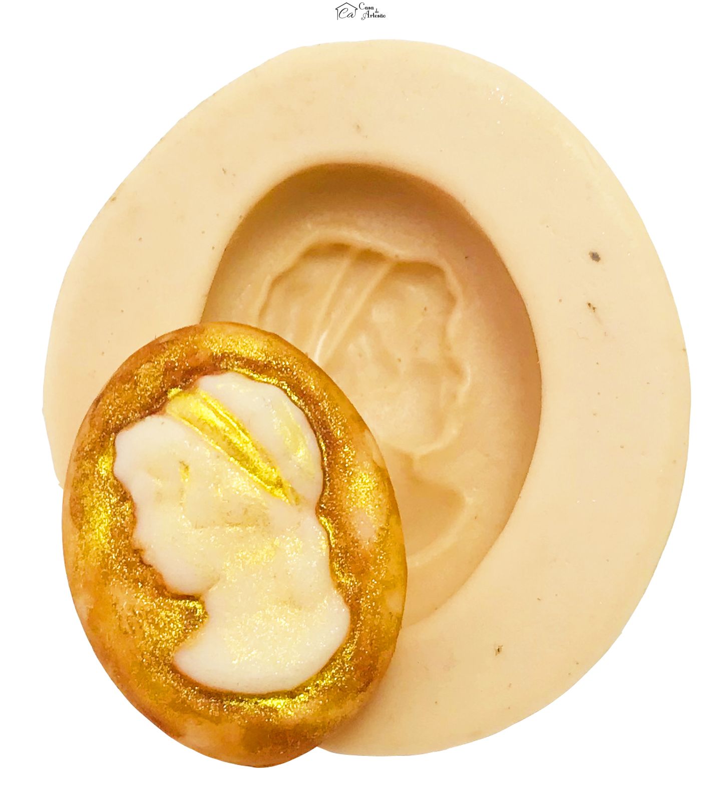 Molde de silicone - Camafeu