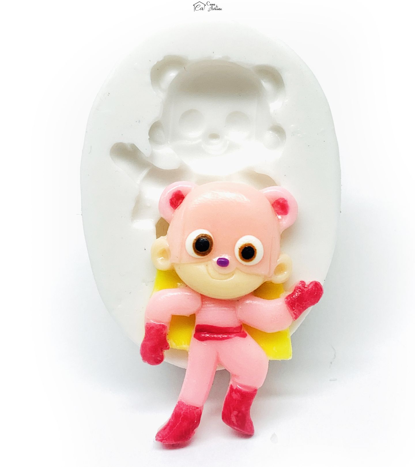 Molde de silicone - Os Aventureiros - Aventureiro Rosa - Medio - P1219