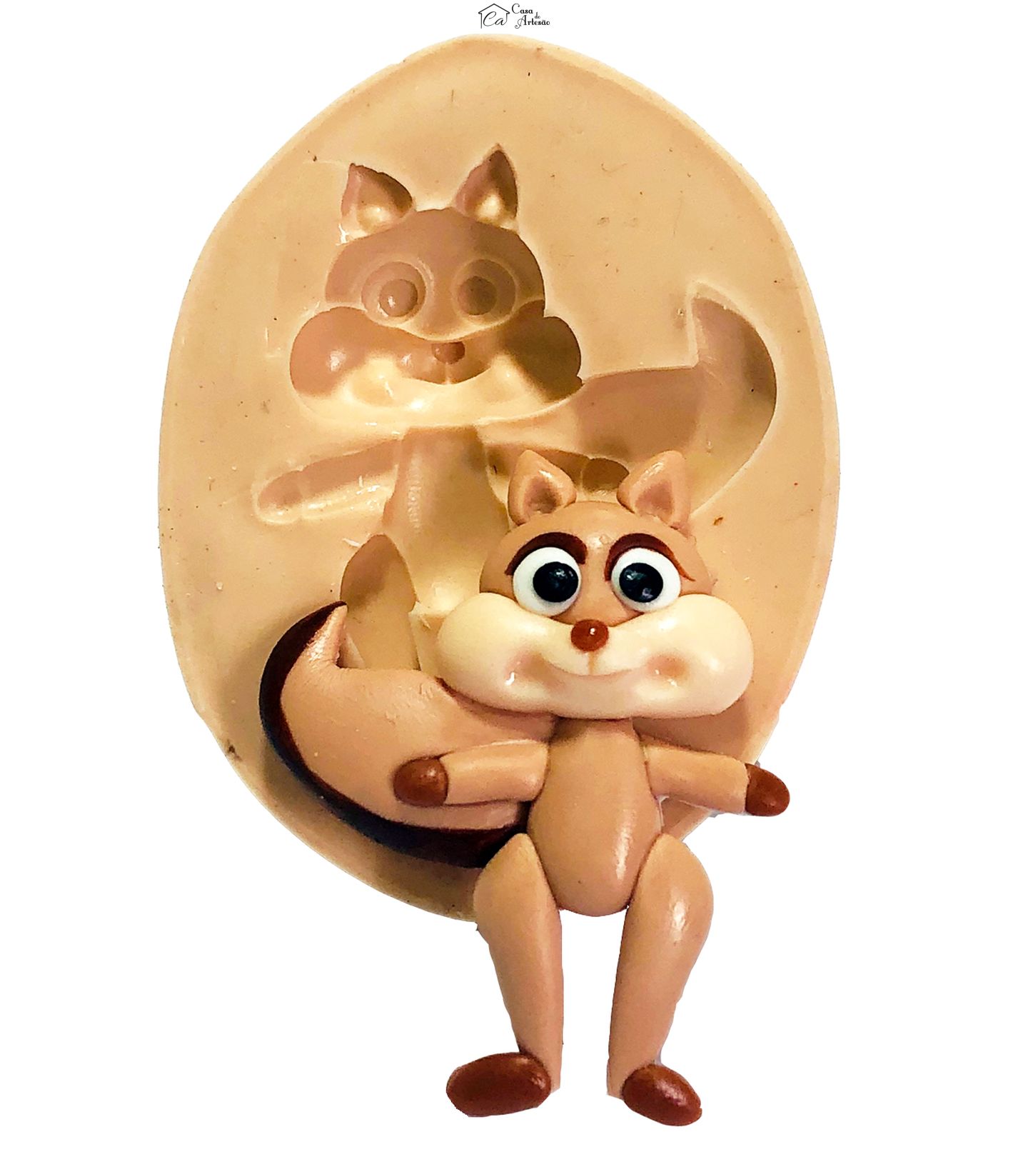 Molde de silicone - Baby Tv - Esquilo - Grande - P711