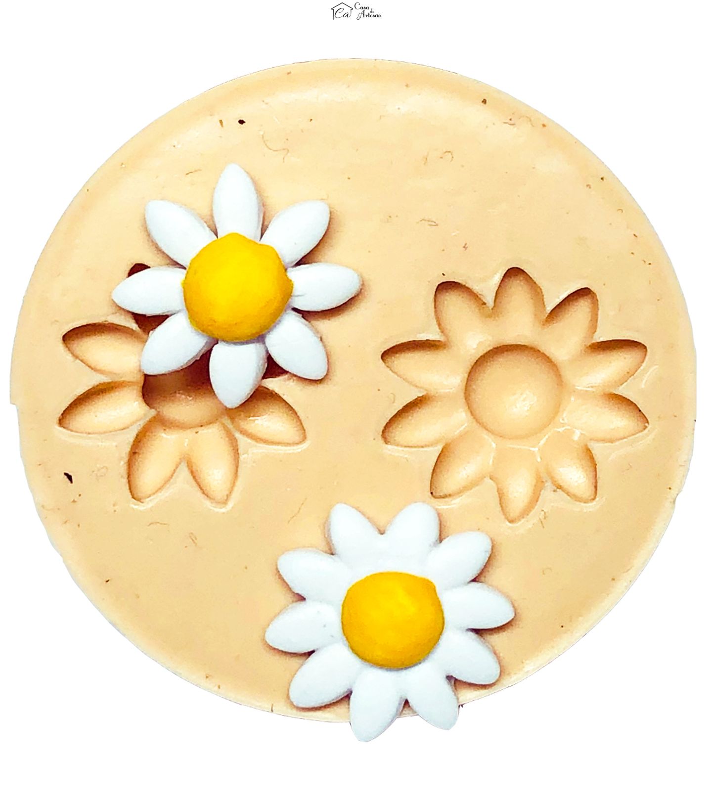 Molde de silicone - Margaridas - 02 Tipos - P704